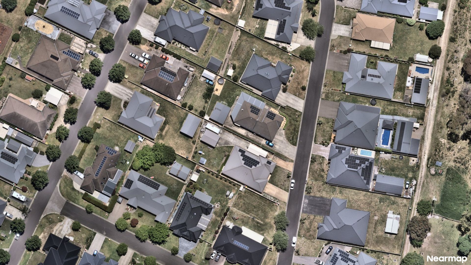Vertical aerial view