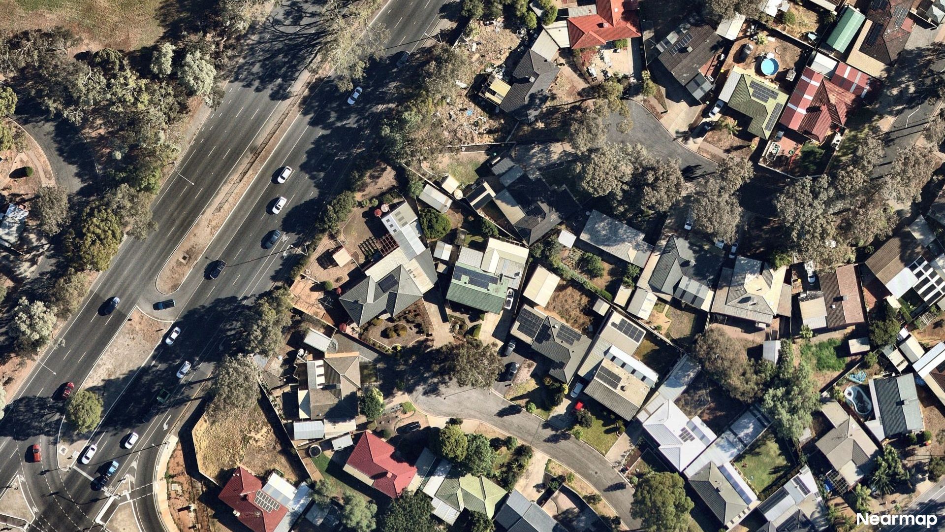 Vertical aerial view