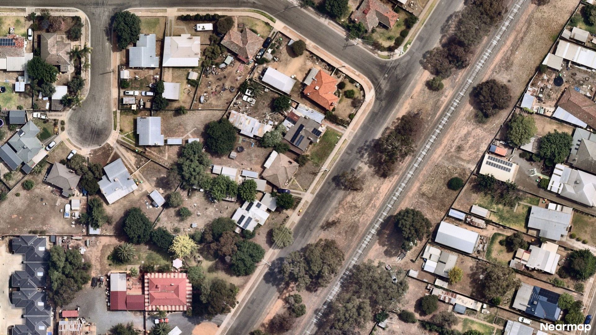 Vertical aerial view