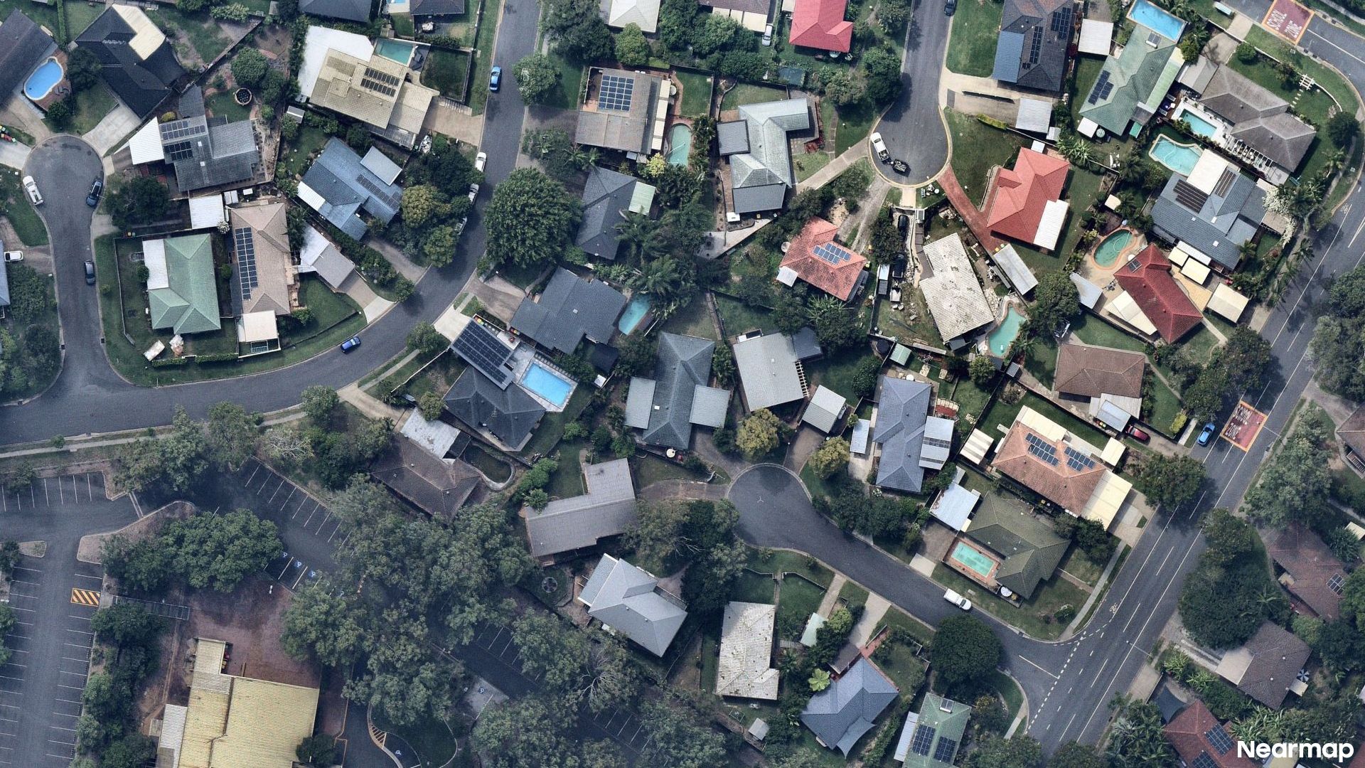 Vertical aerial view