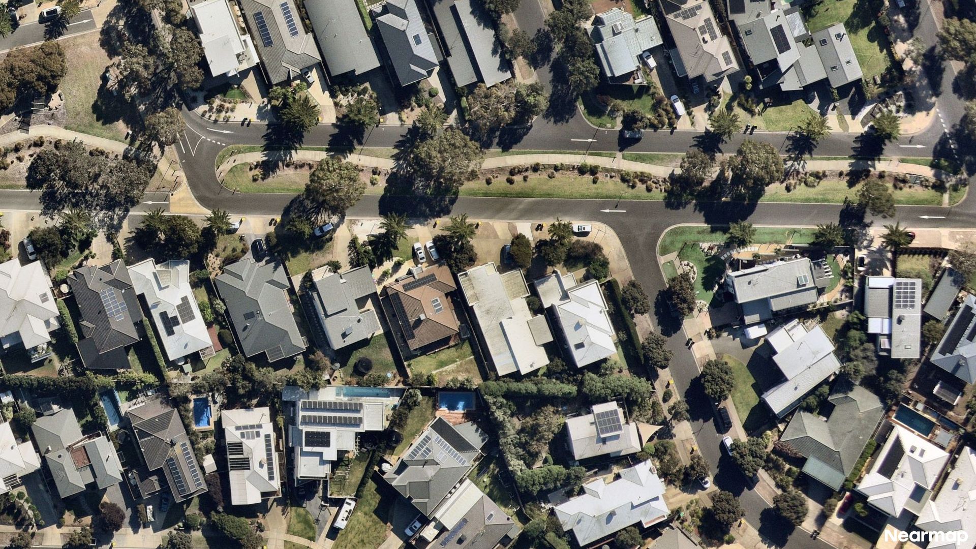 Vertical aerial view