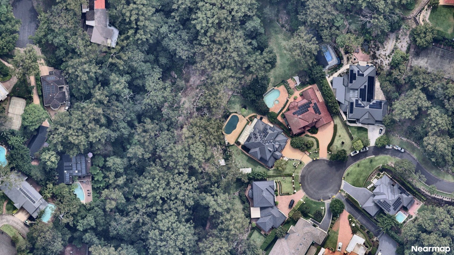 Vertical aerial view