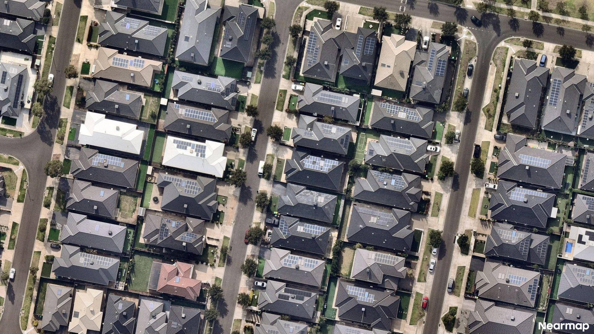 Vertical aerial view
