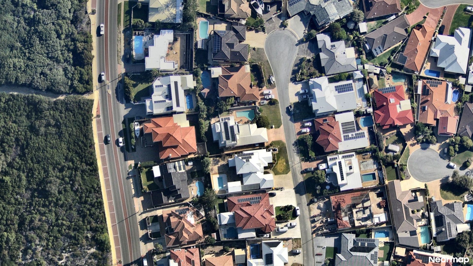 Vertical aerial view