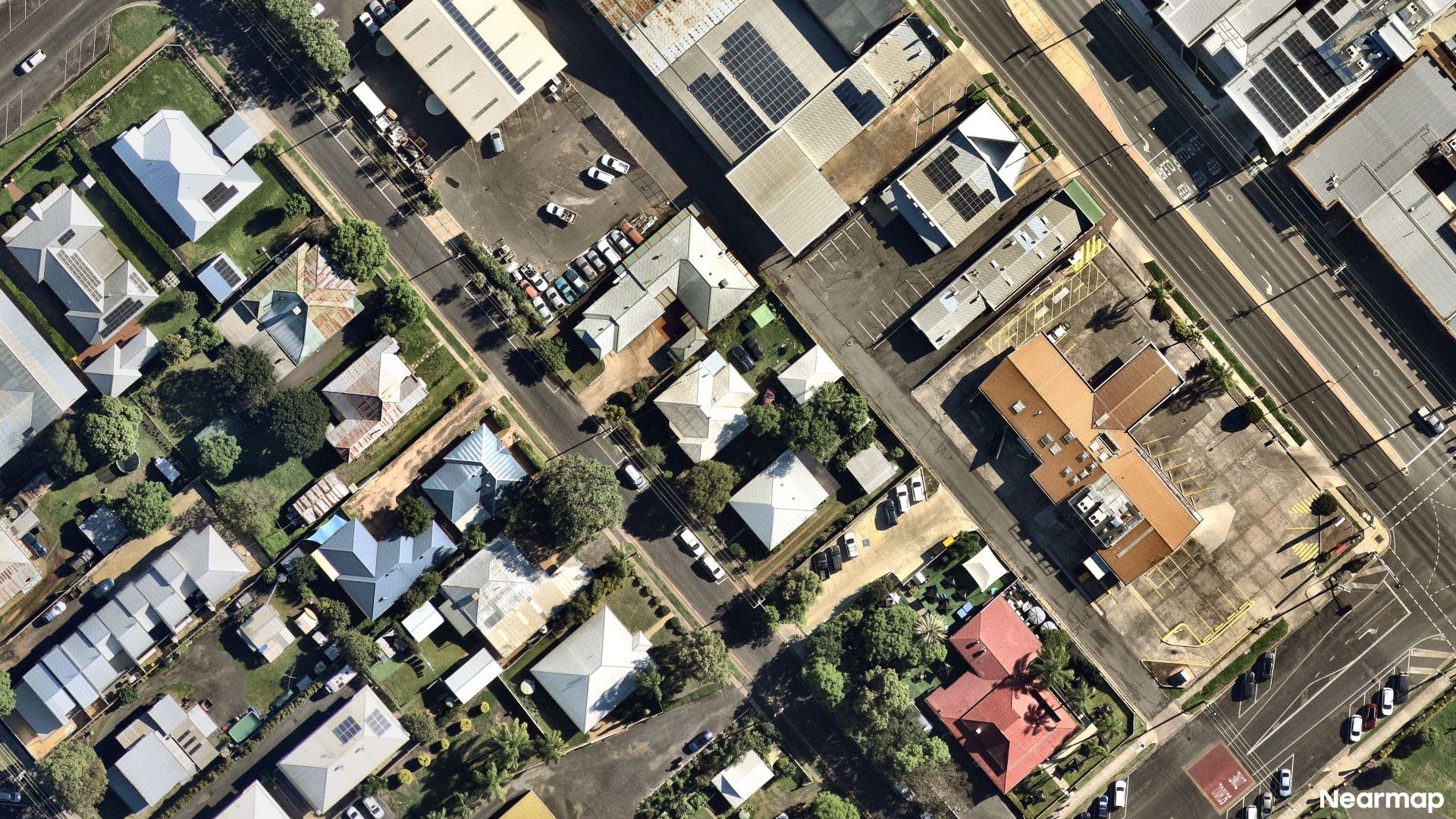 Vertical aerial view