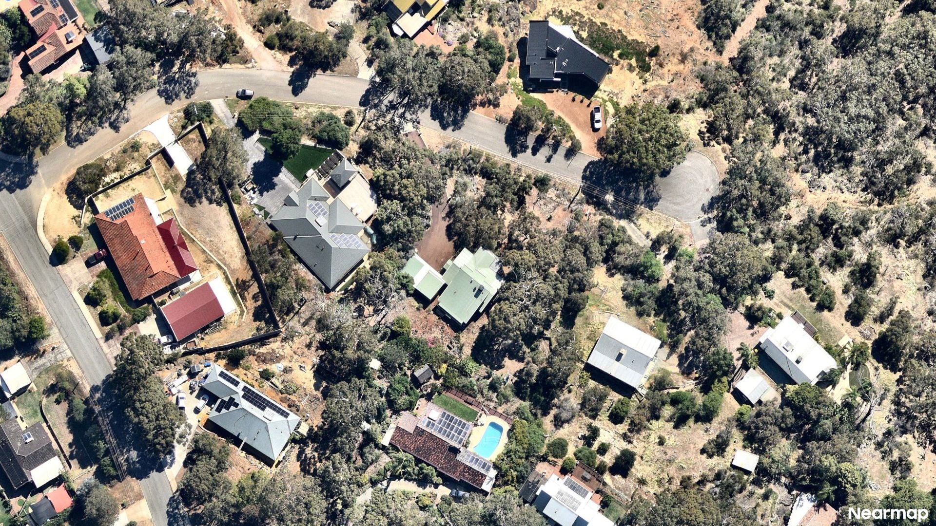 Vertical aerial view