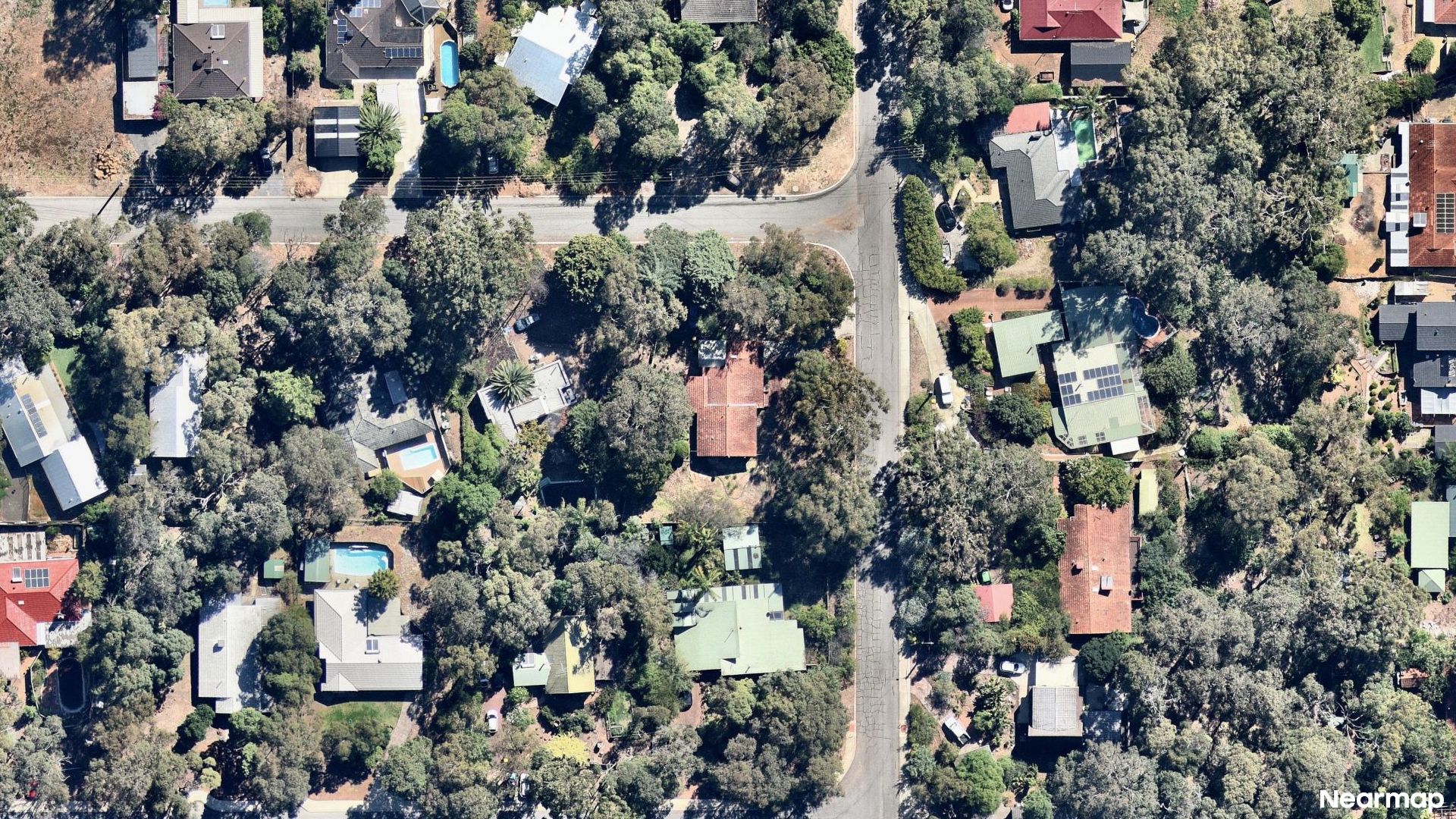 Vertical aerial view