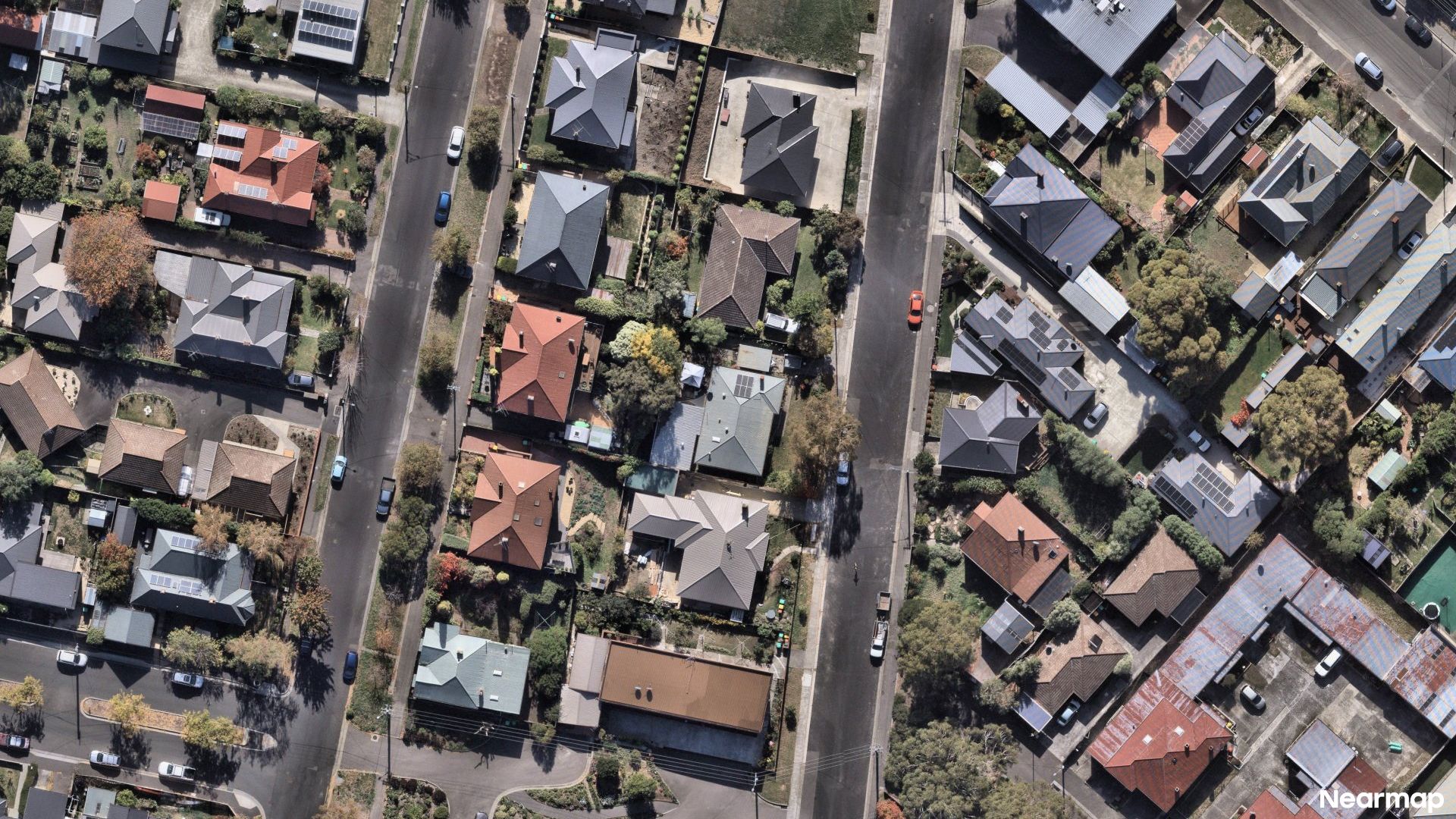 Vertical aerial view