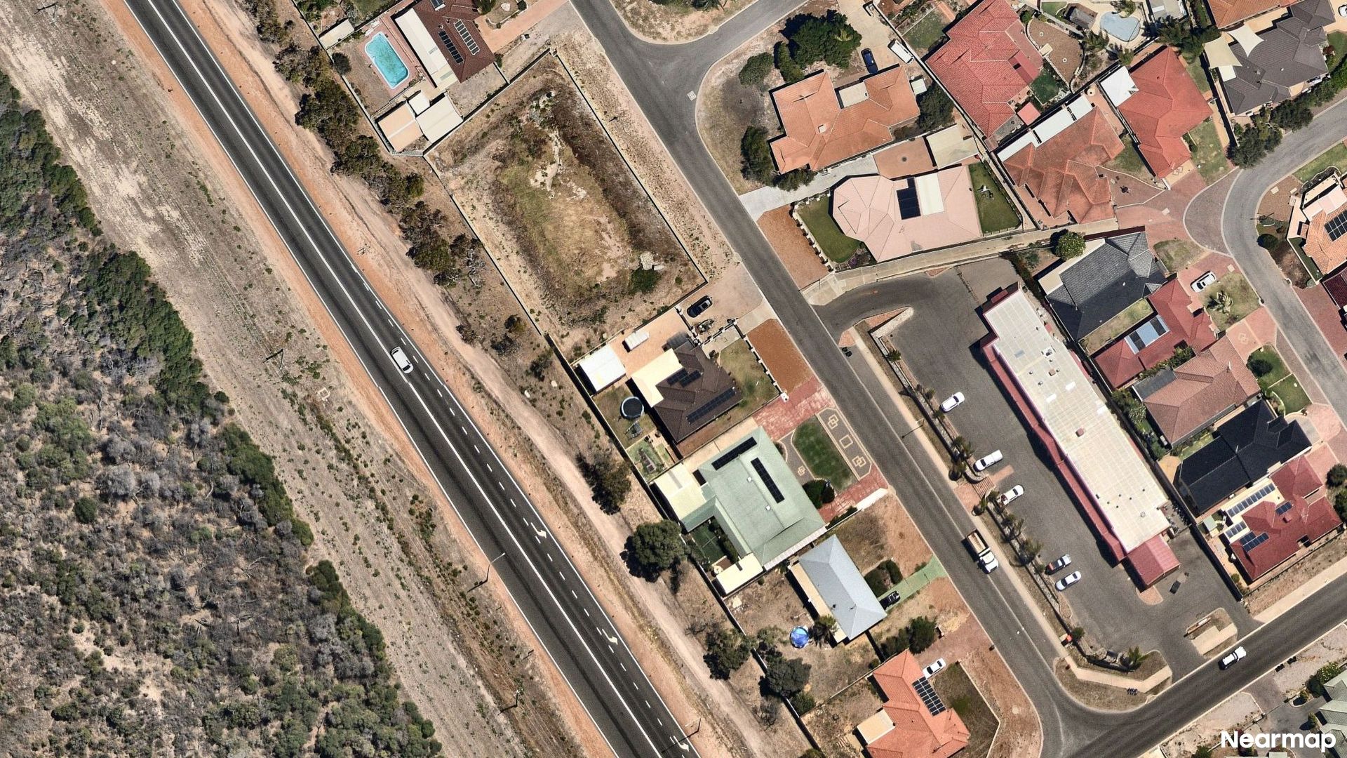 Vertical aerial view