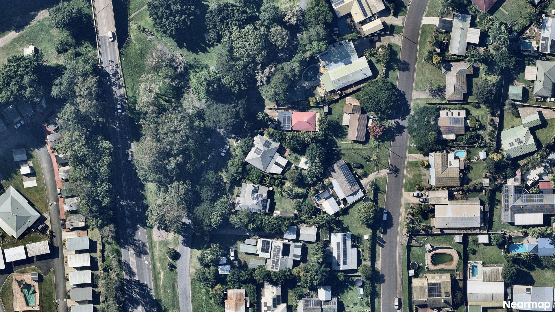 Vertical aerial view