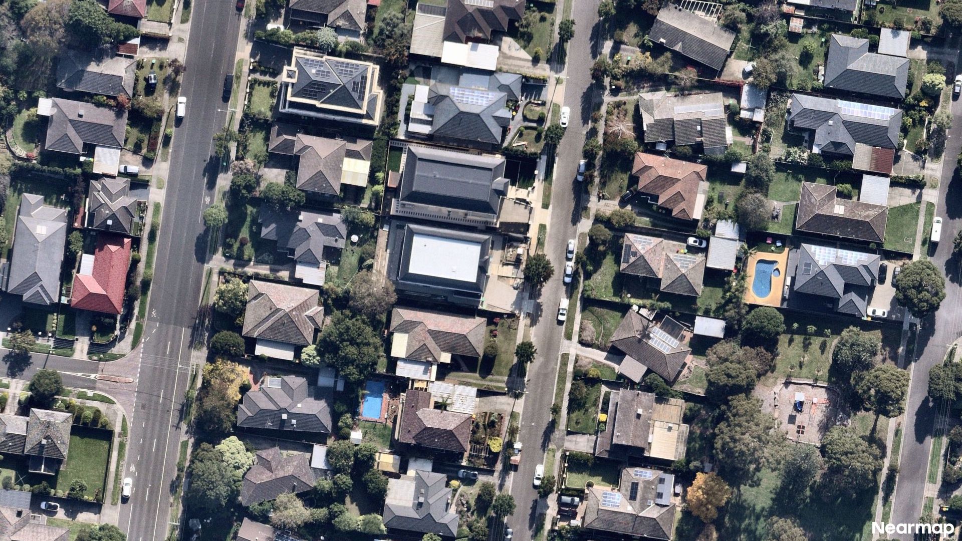 Vertical aerial view