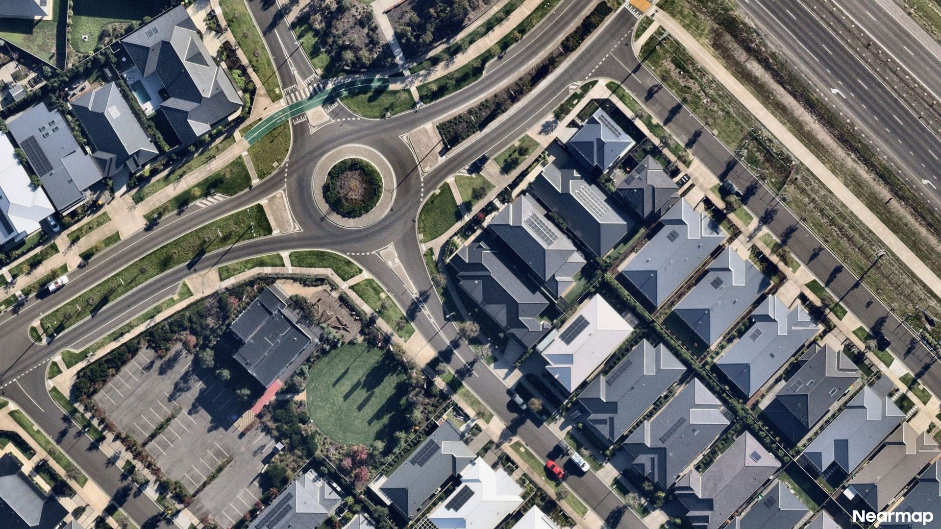 Vertical aerial view