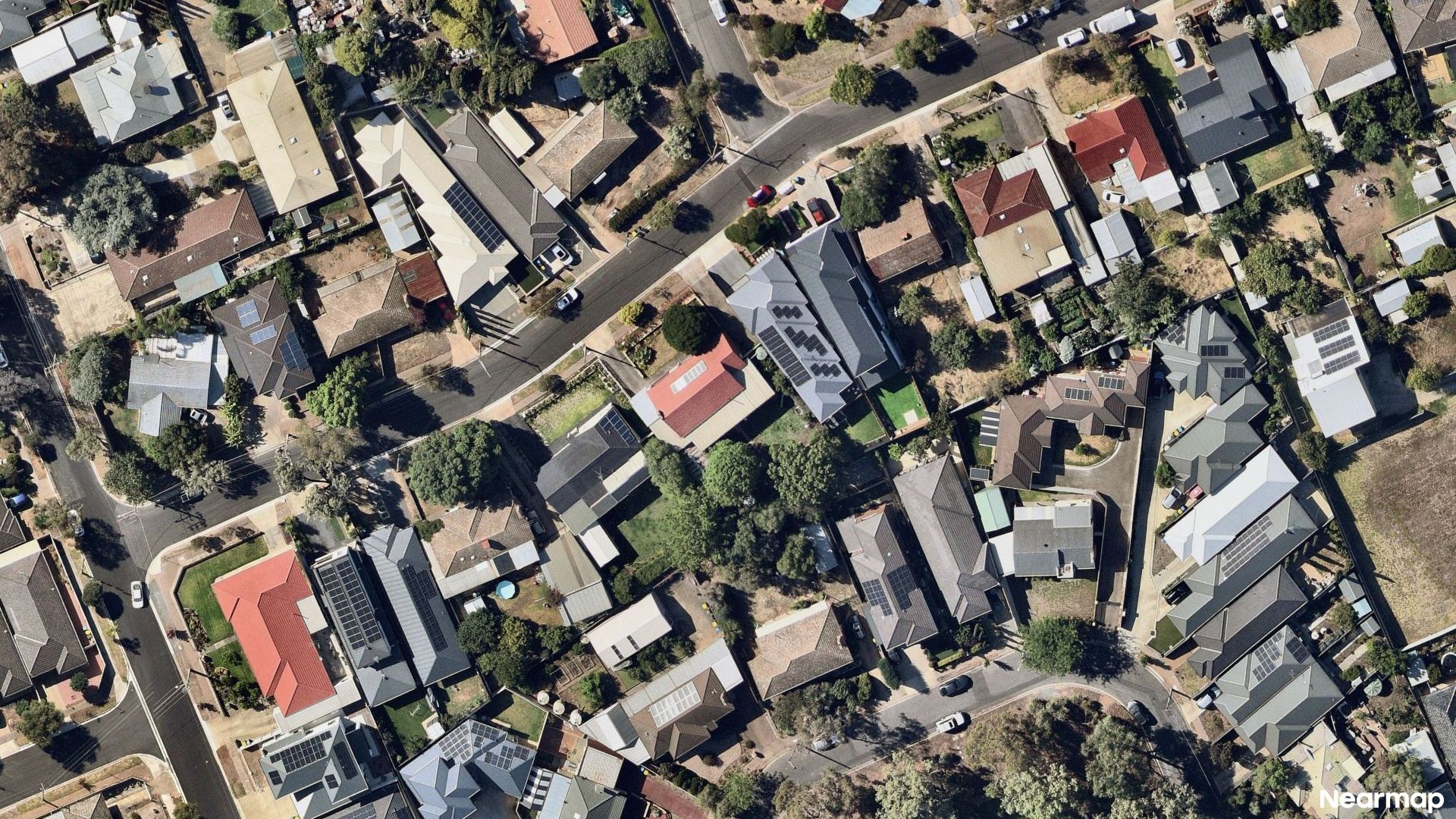 Vertical aerial view