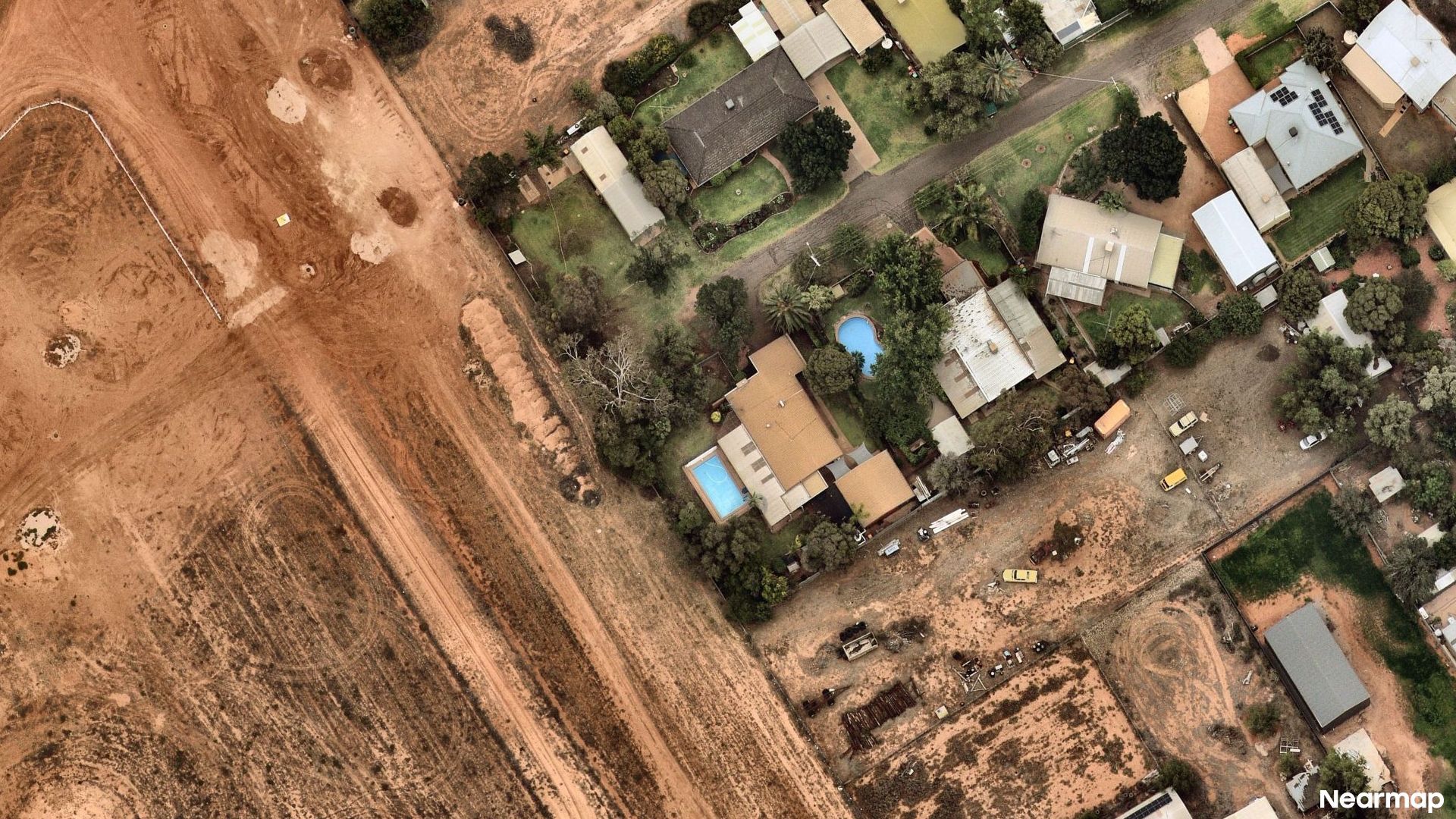 Vertical aerial view