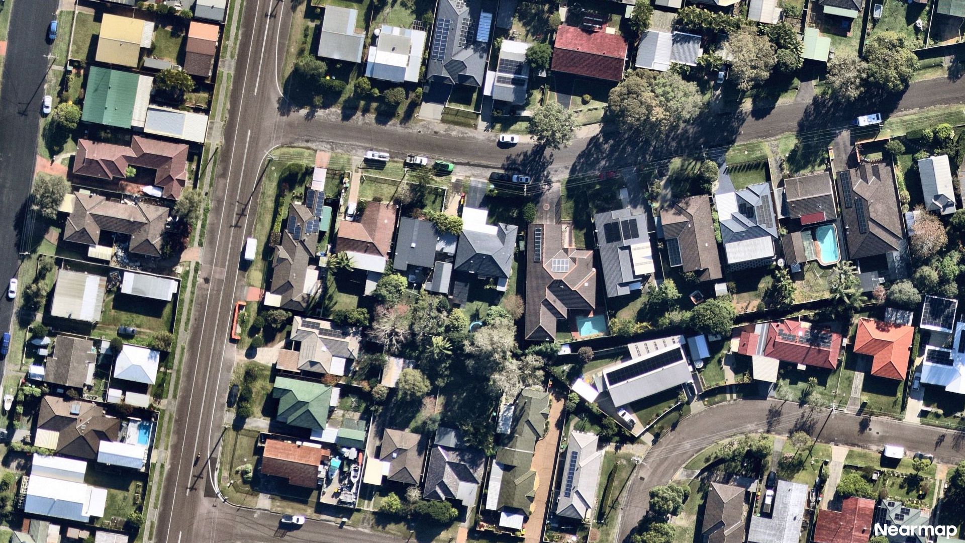 Vertical aerial view