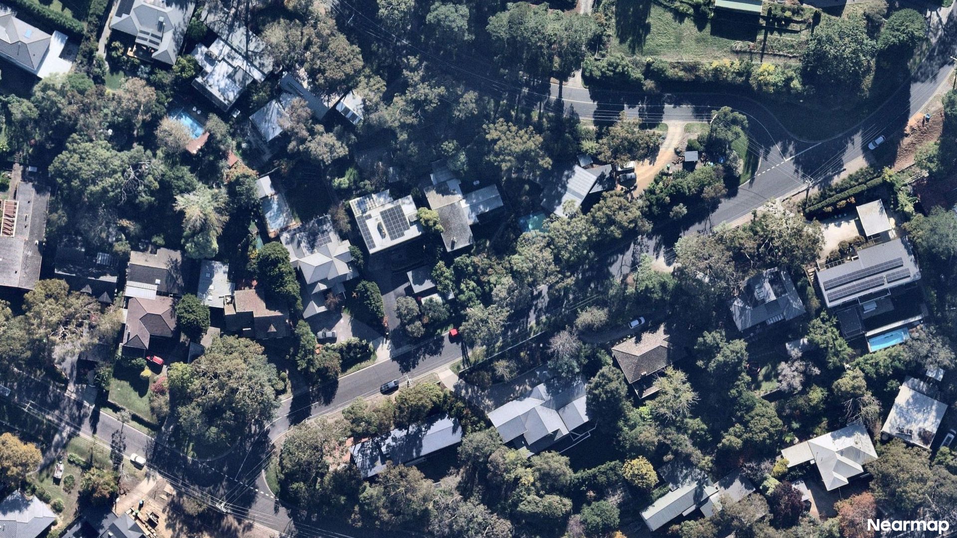 Vertical aerial view