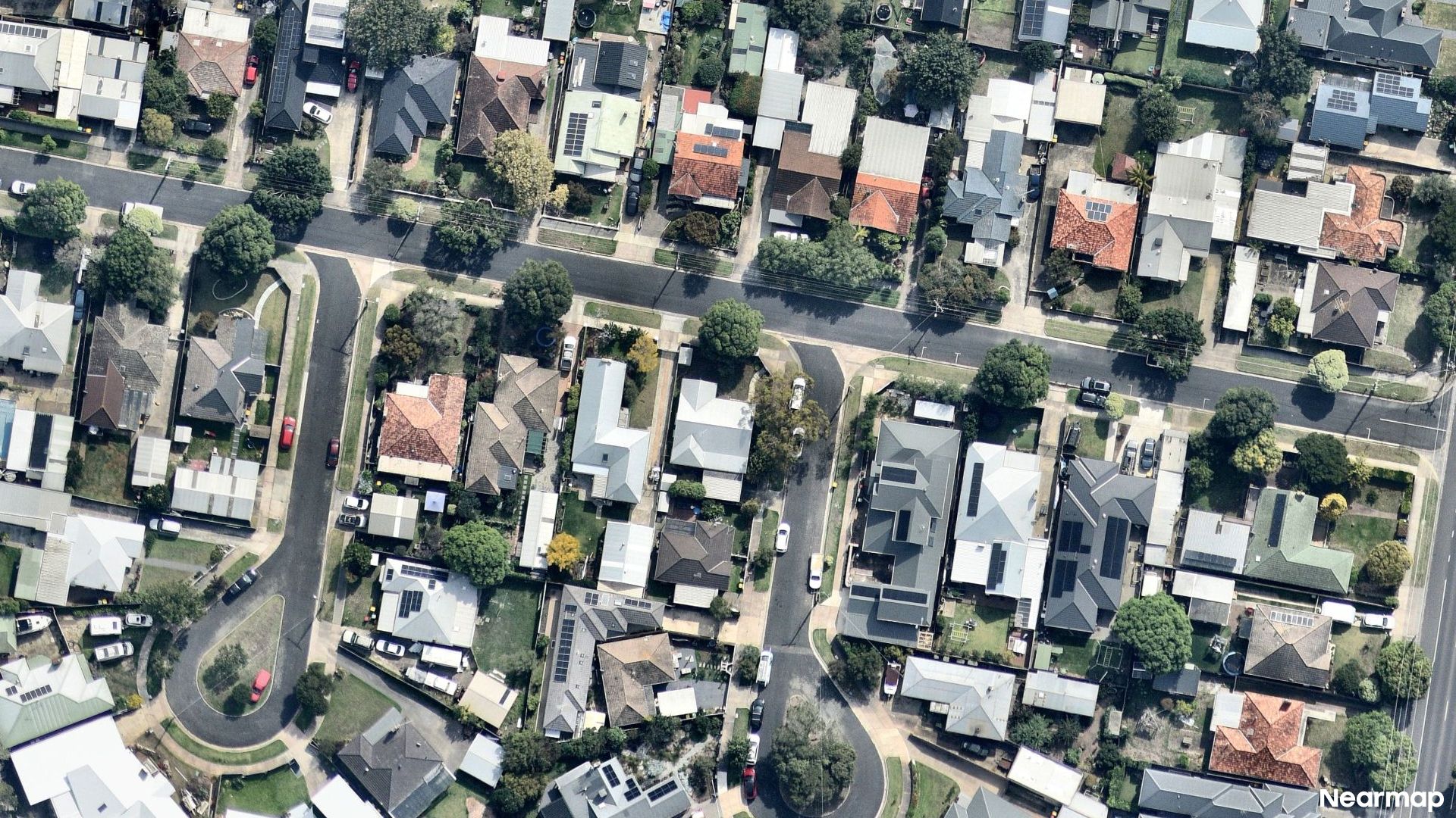 Vertical aerial view
