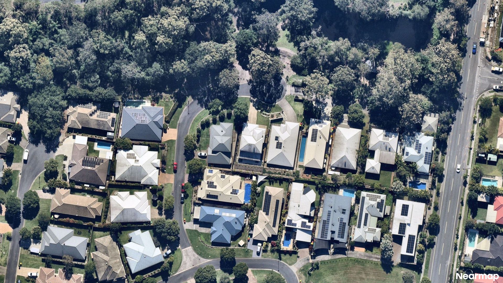 Vertical aerial view