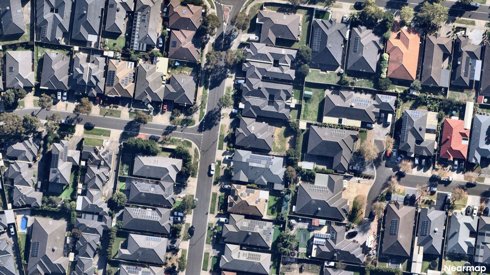Vertical aerial view