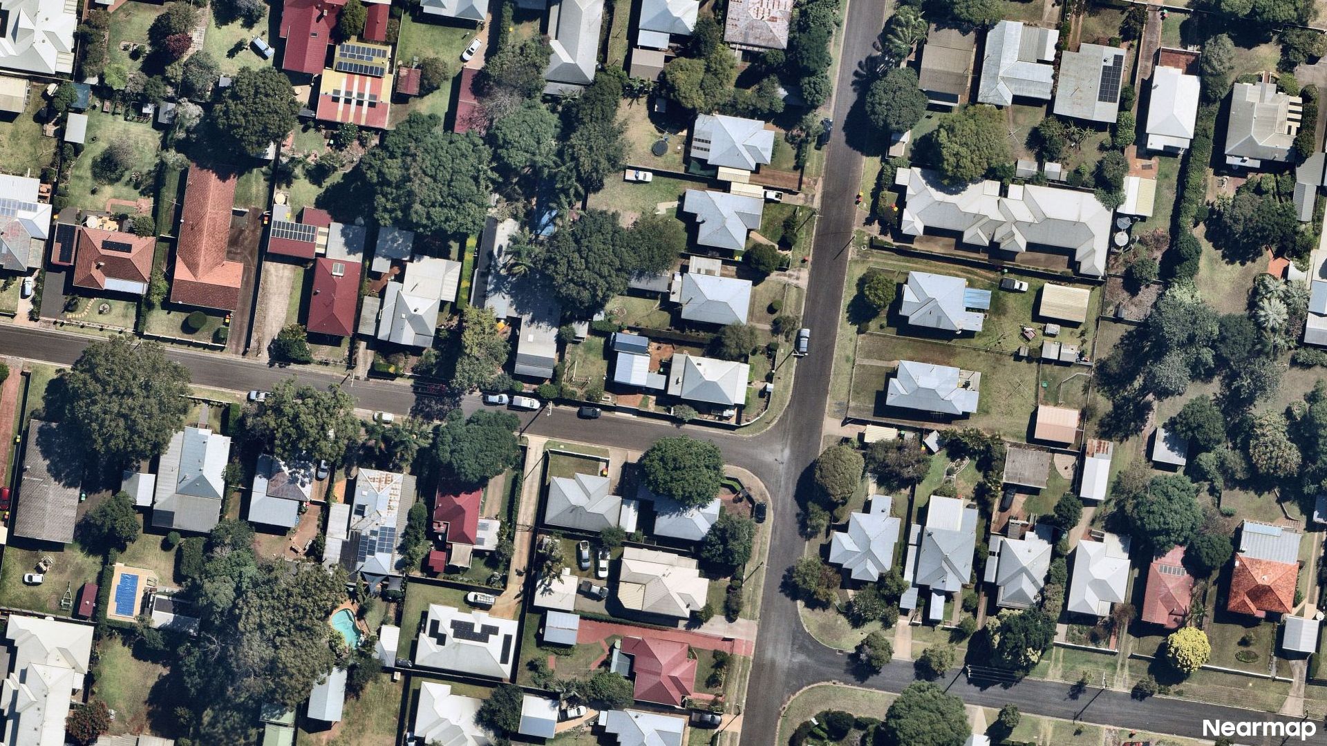 Vertical aerial view