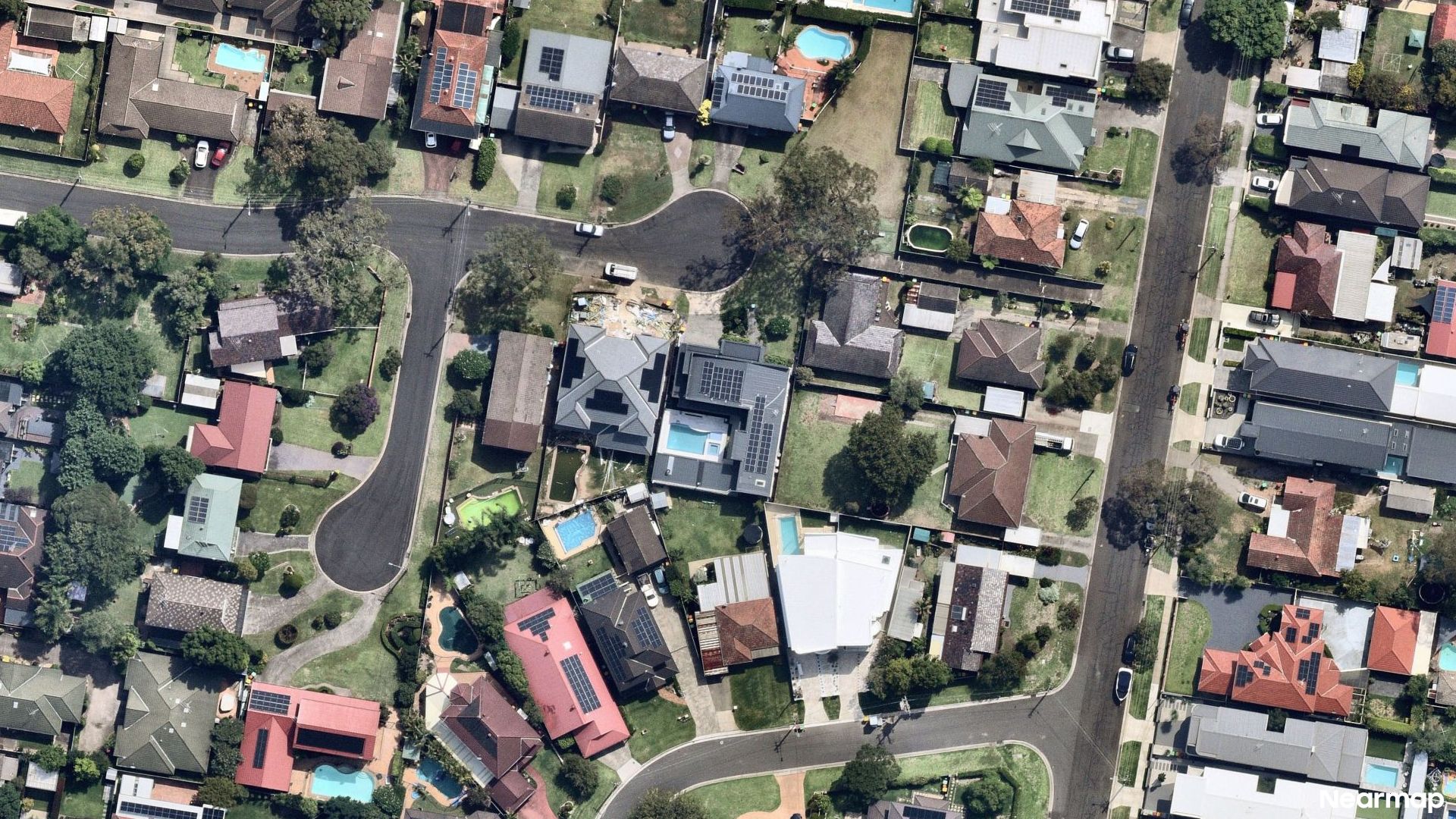 Vertical aerial view