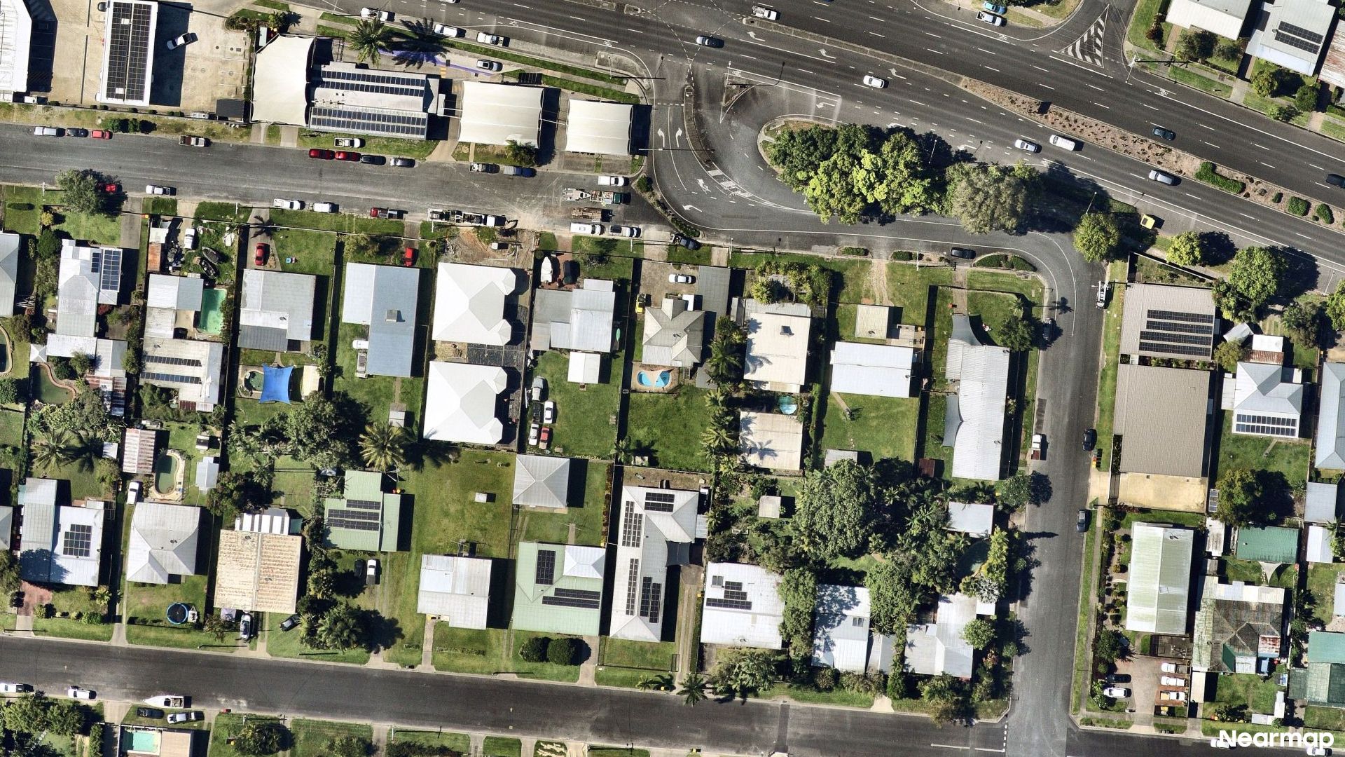 Vertical aerial view