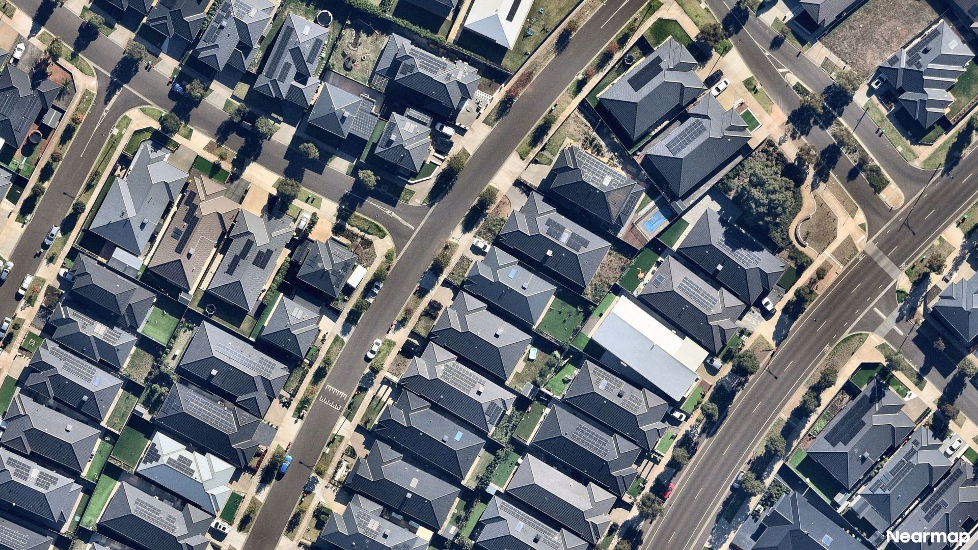 Vertical aerial view