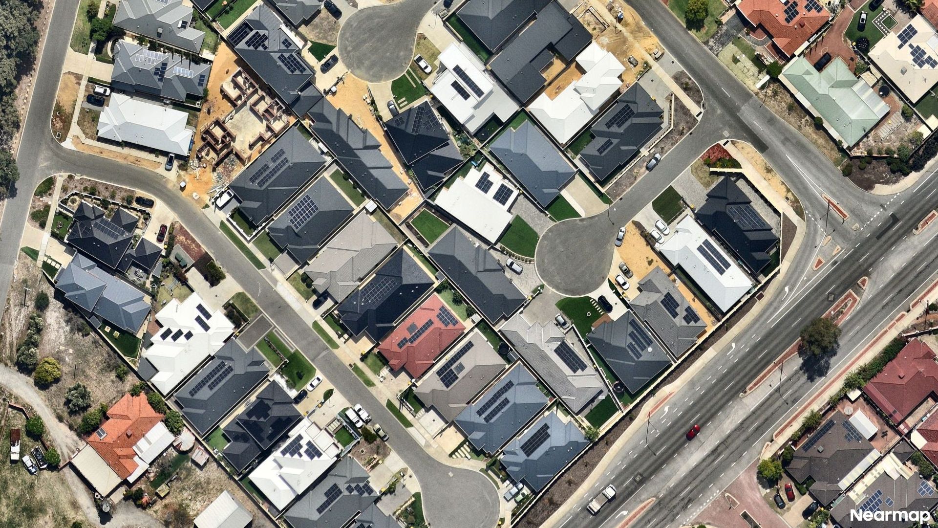 Vertical aerial view