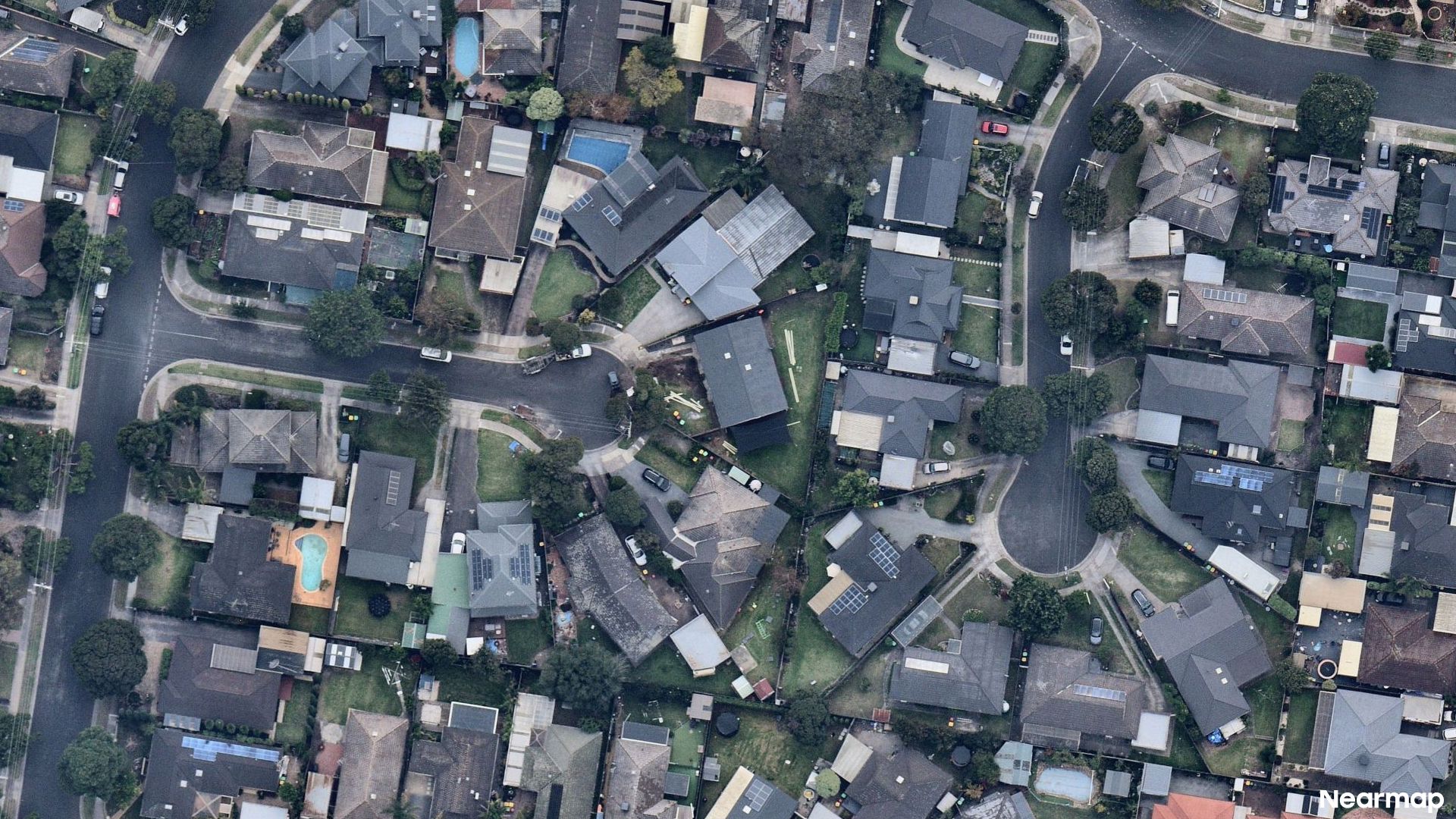 Vertical aerial view