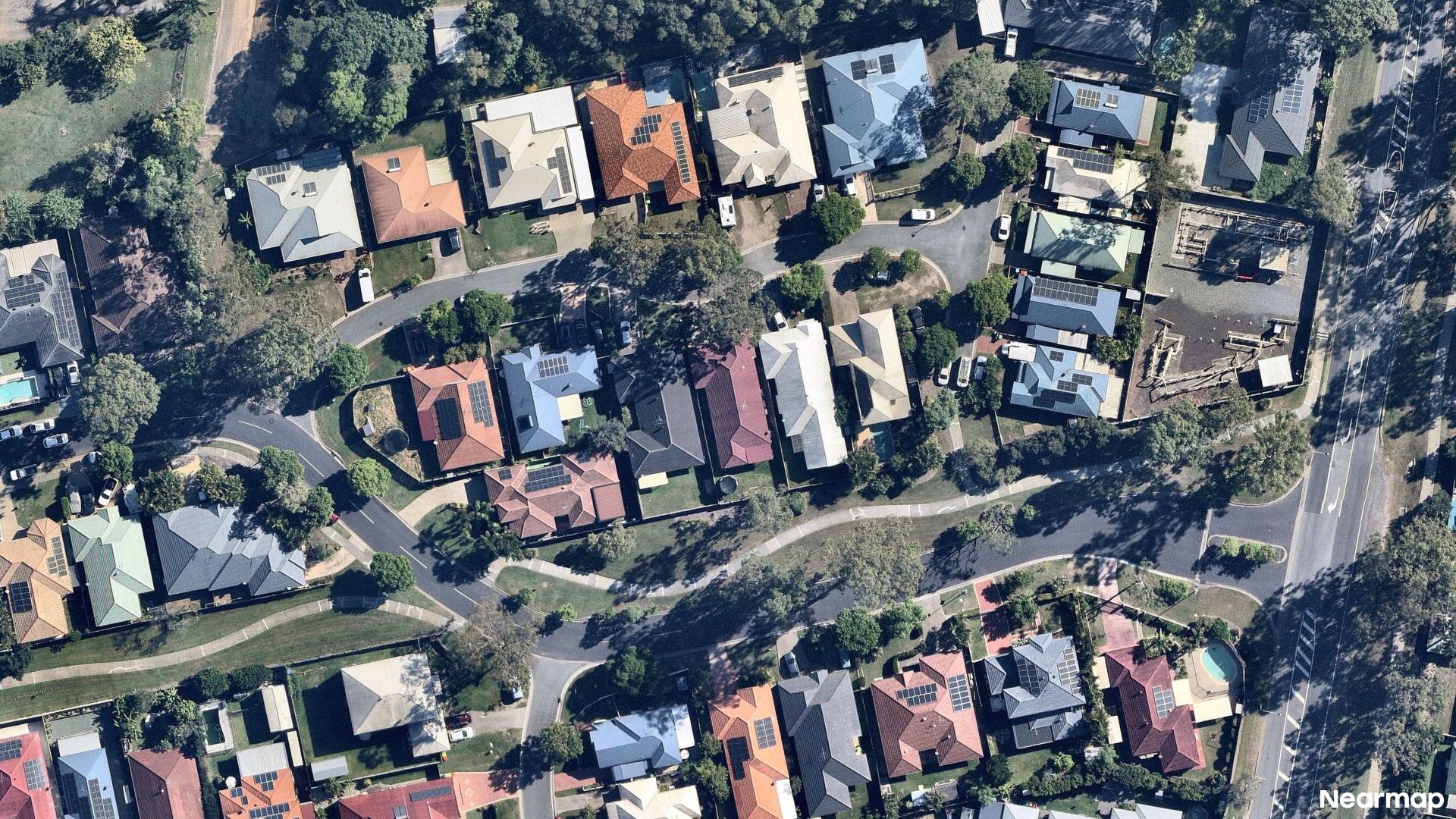 Vertical aerial view