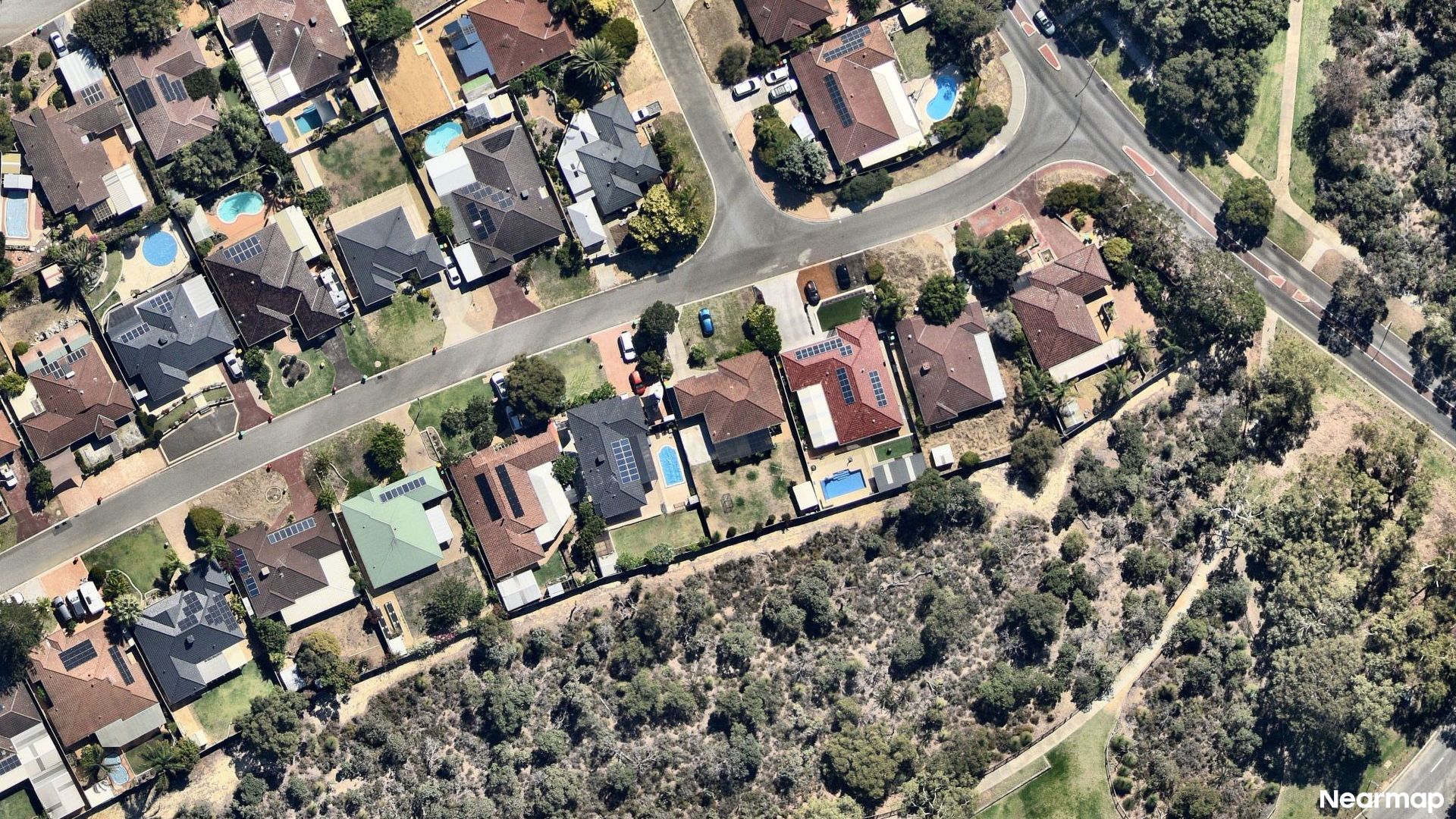 Vertical aerial view