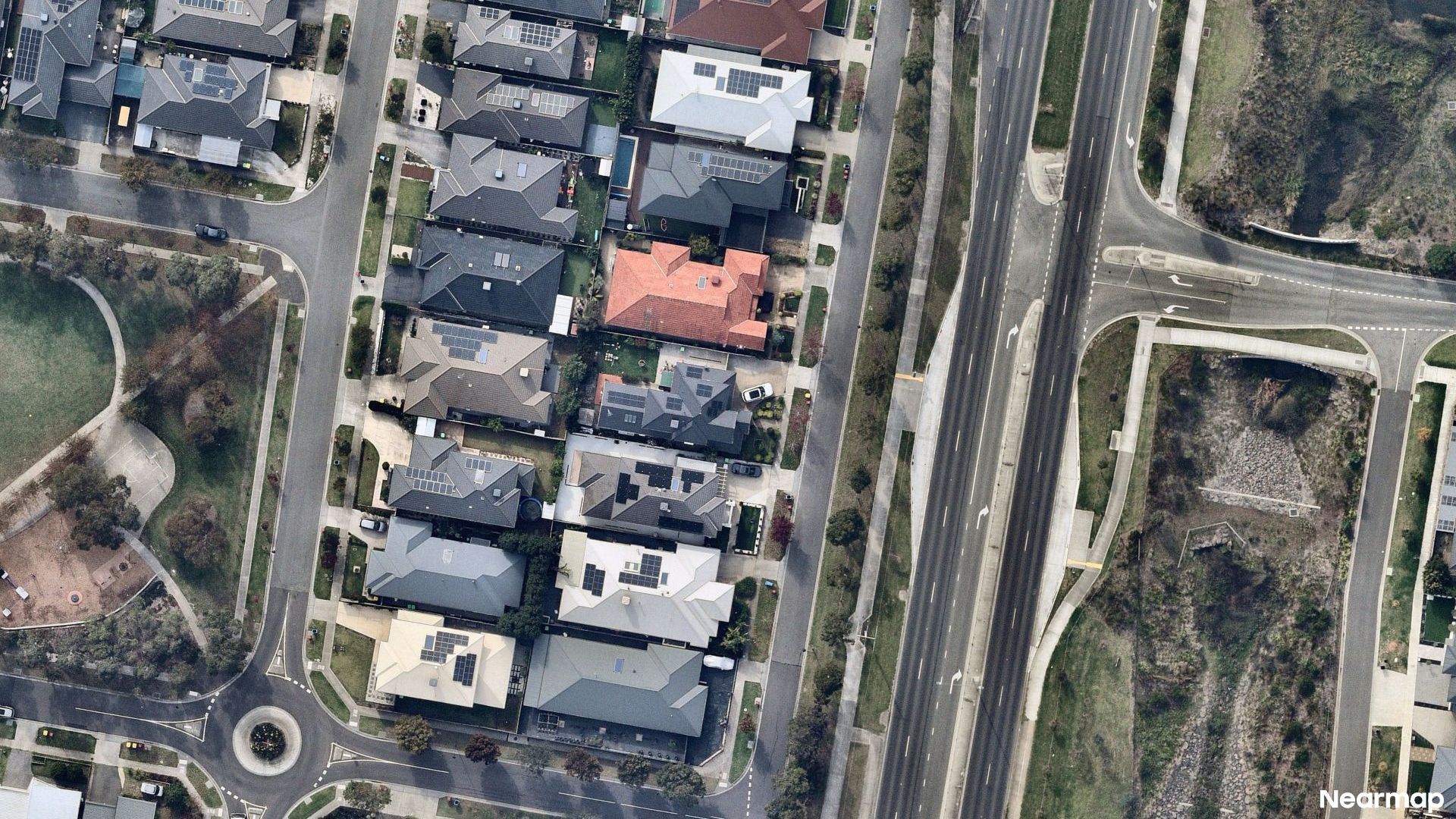 Vertical aerial view