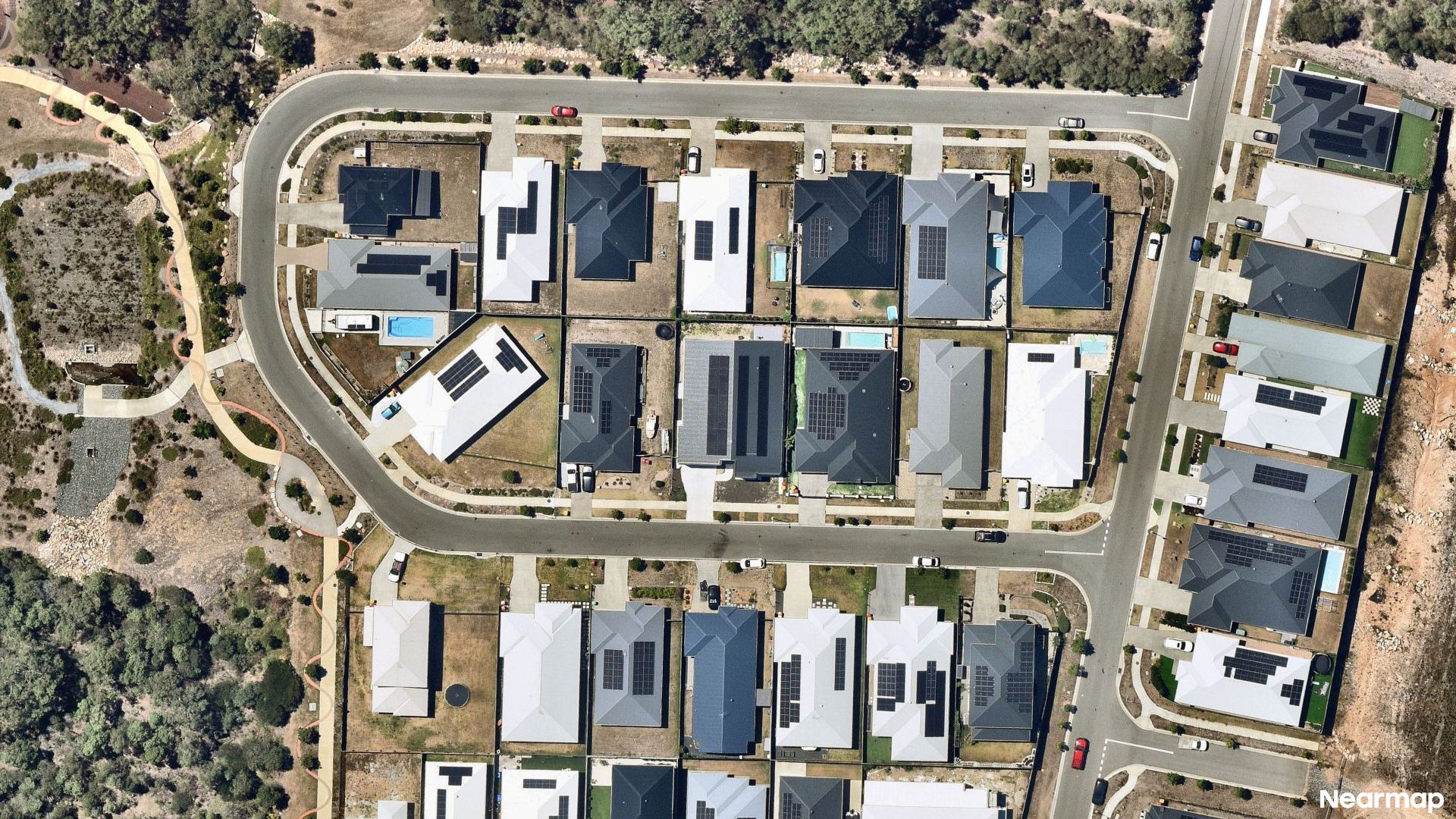 Vertical aerial view