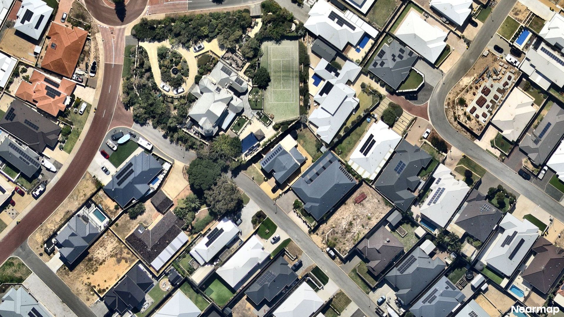 Vertical aerial view
