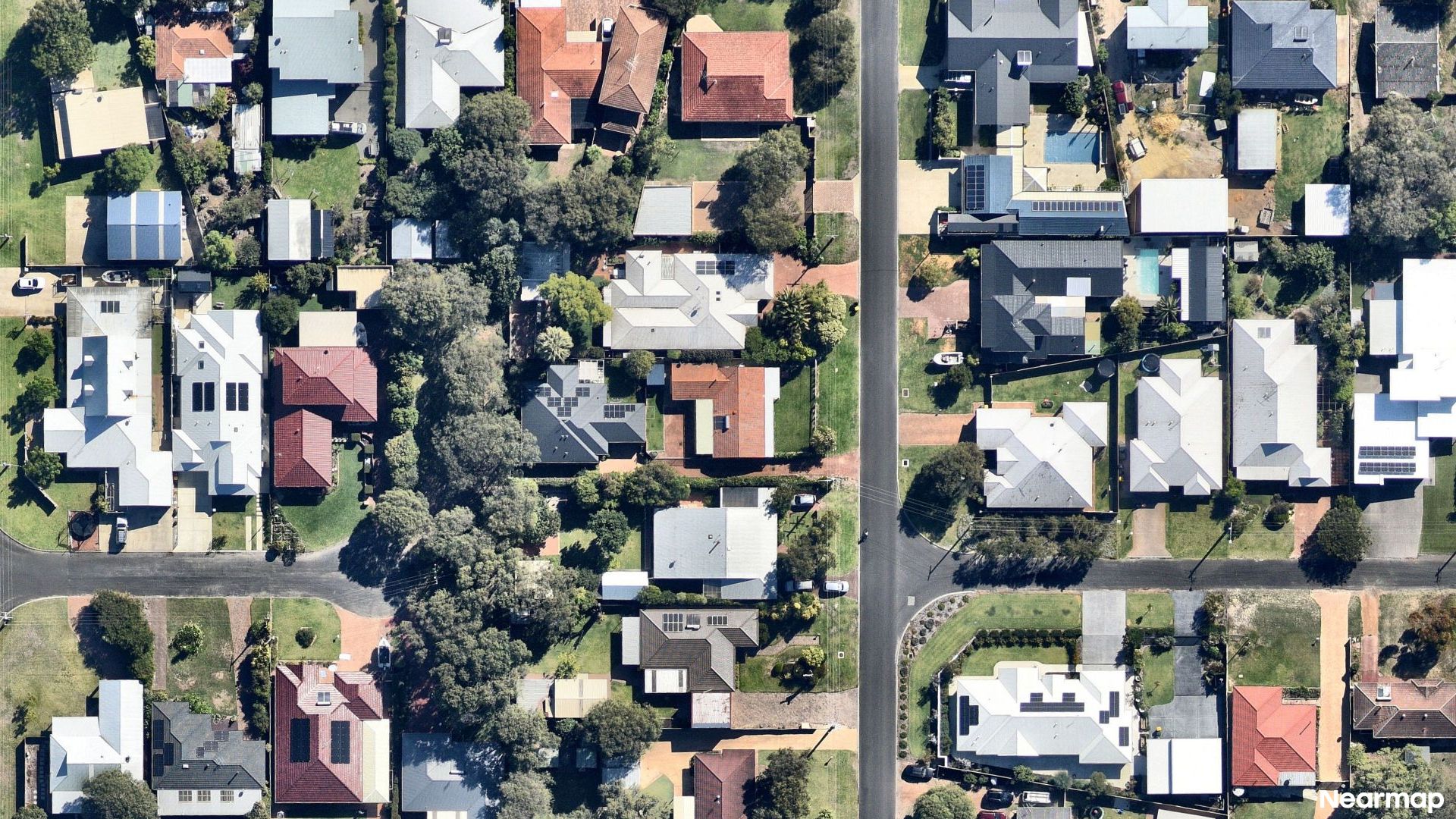 Vertical aerial view