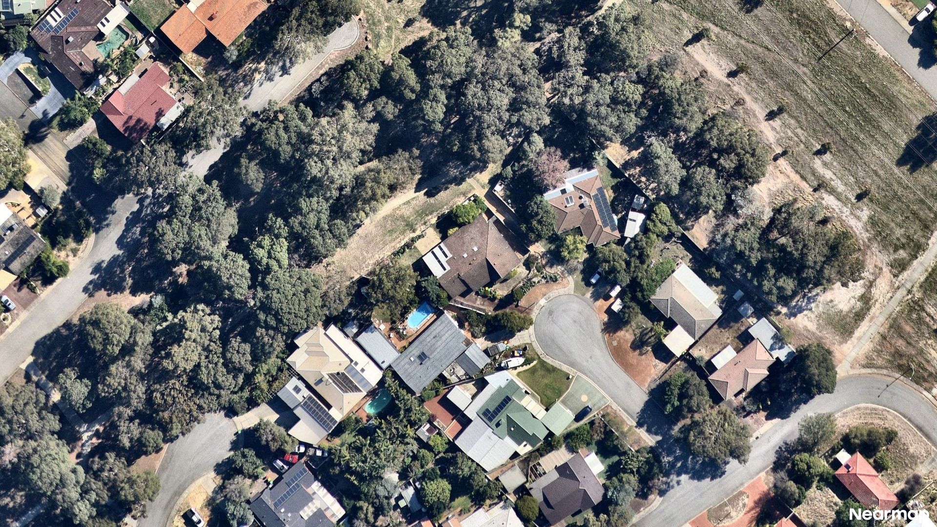 Vertical aerial view