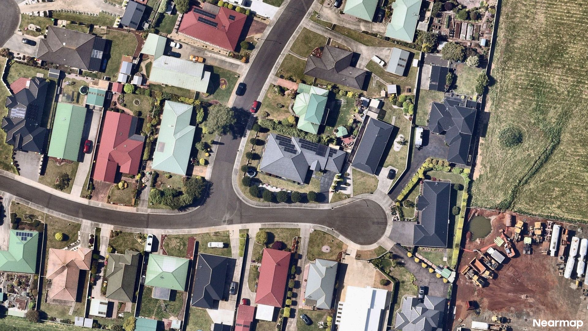 Vertical aerial view