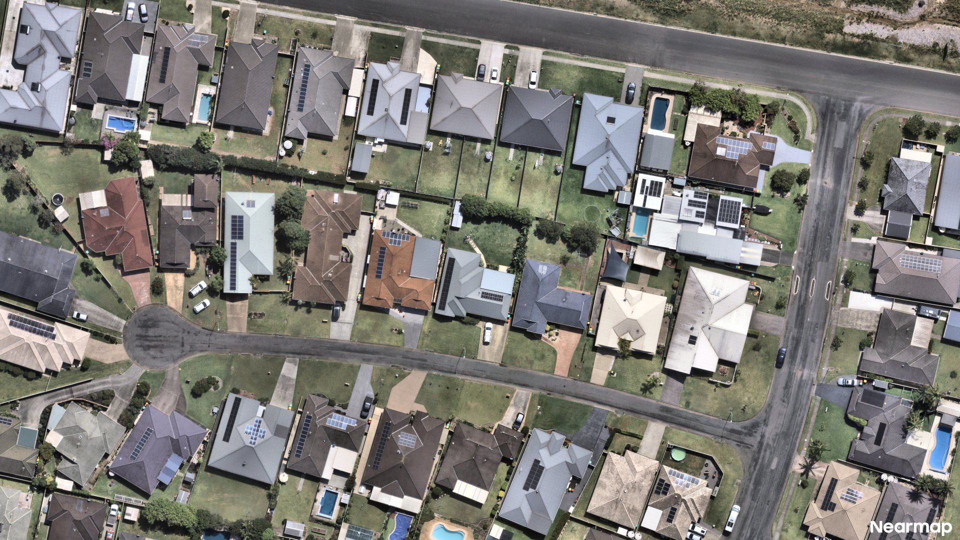 Vertical aerial view