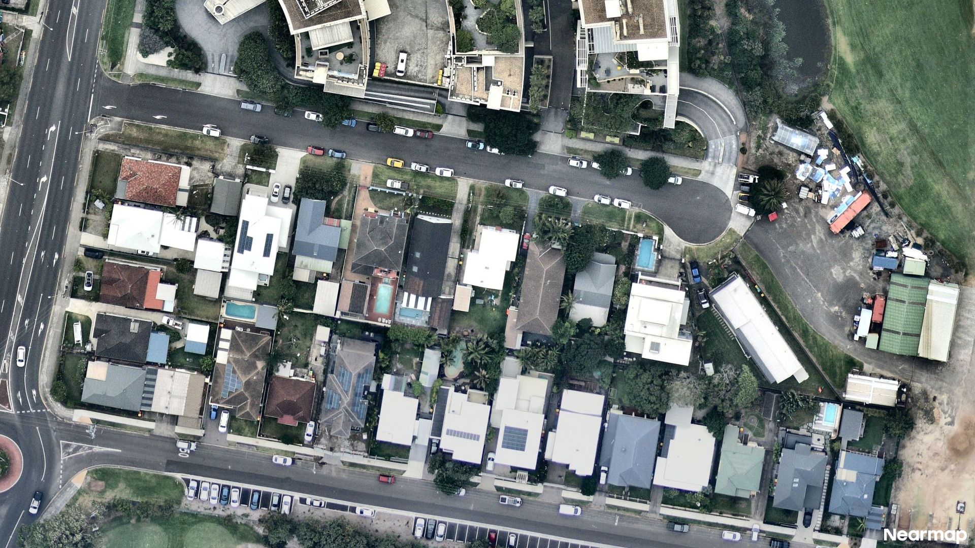 Vertical aerial view