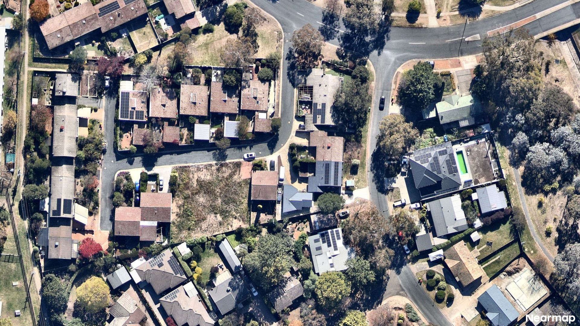 Vertical aerial view