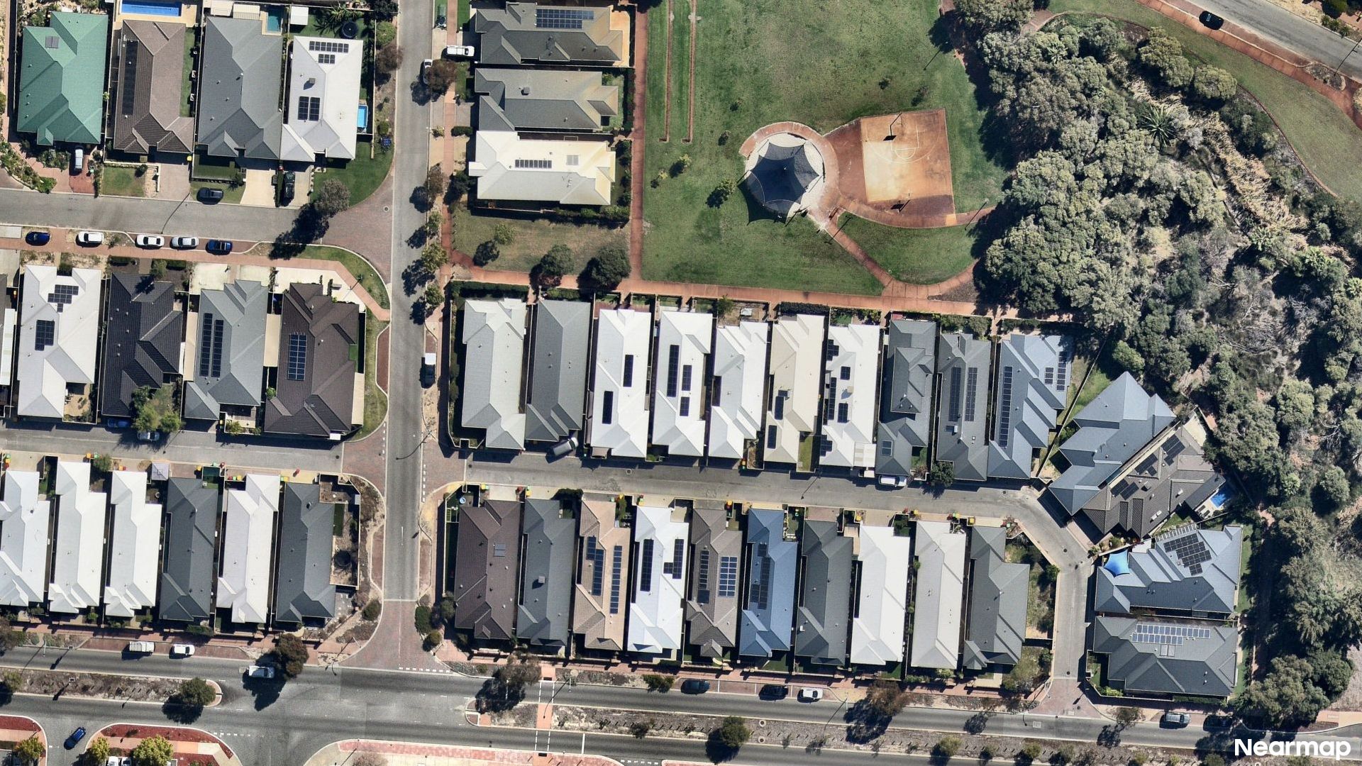 Vertical aerial view