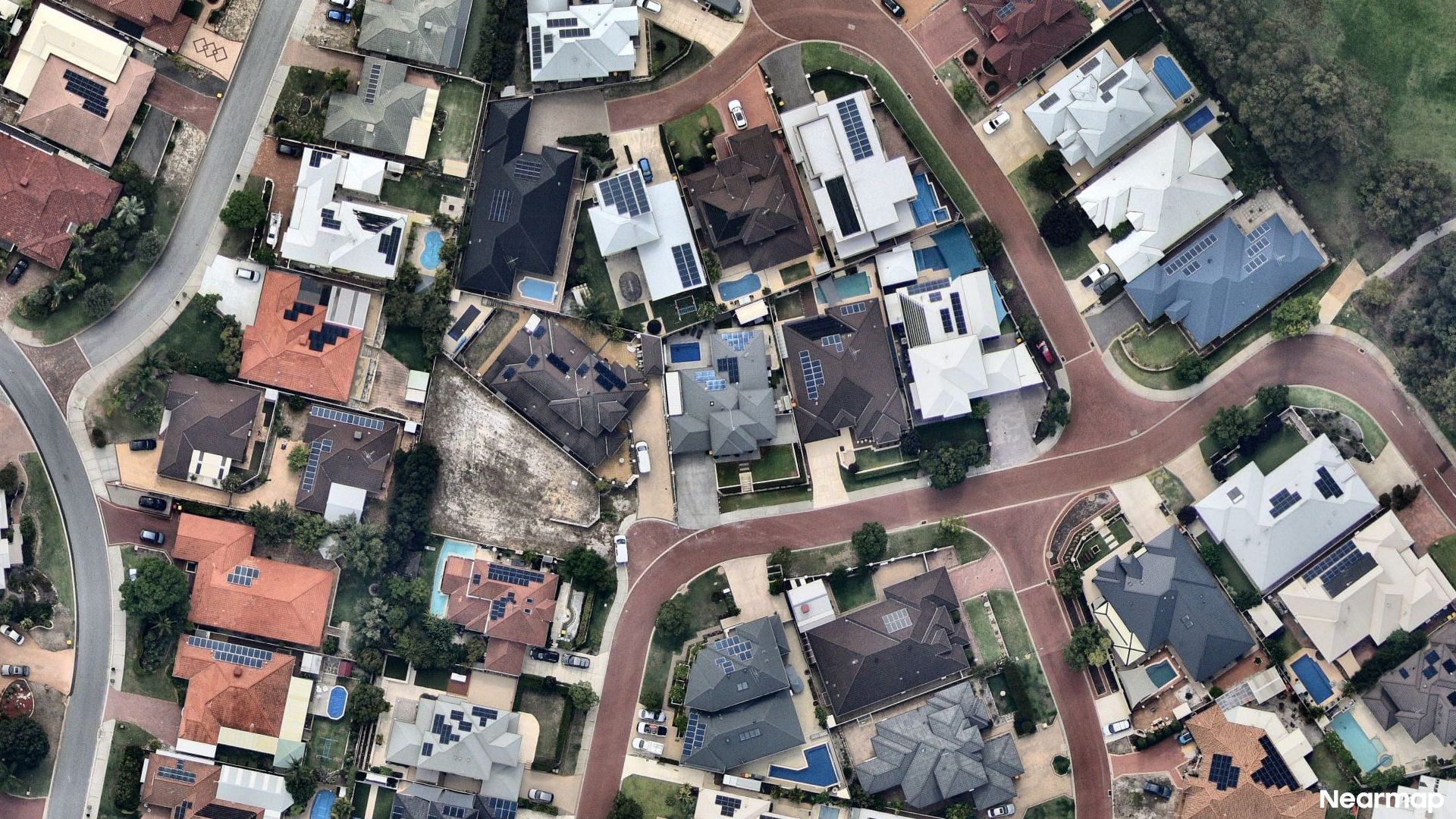 Vertical aerial view