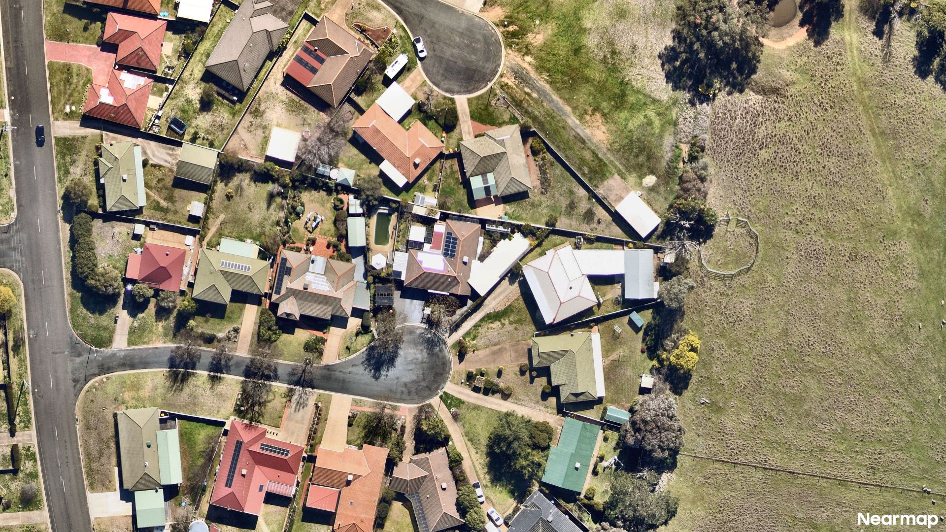 Vertical aerial view