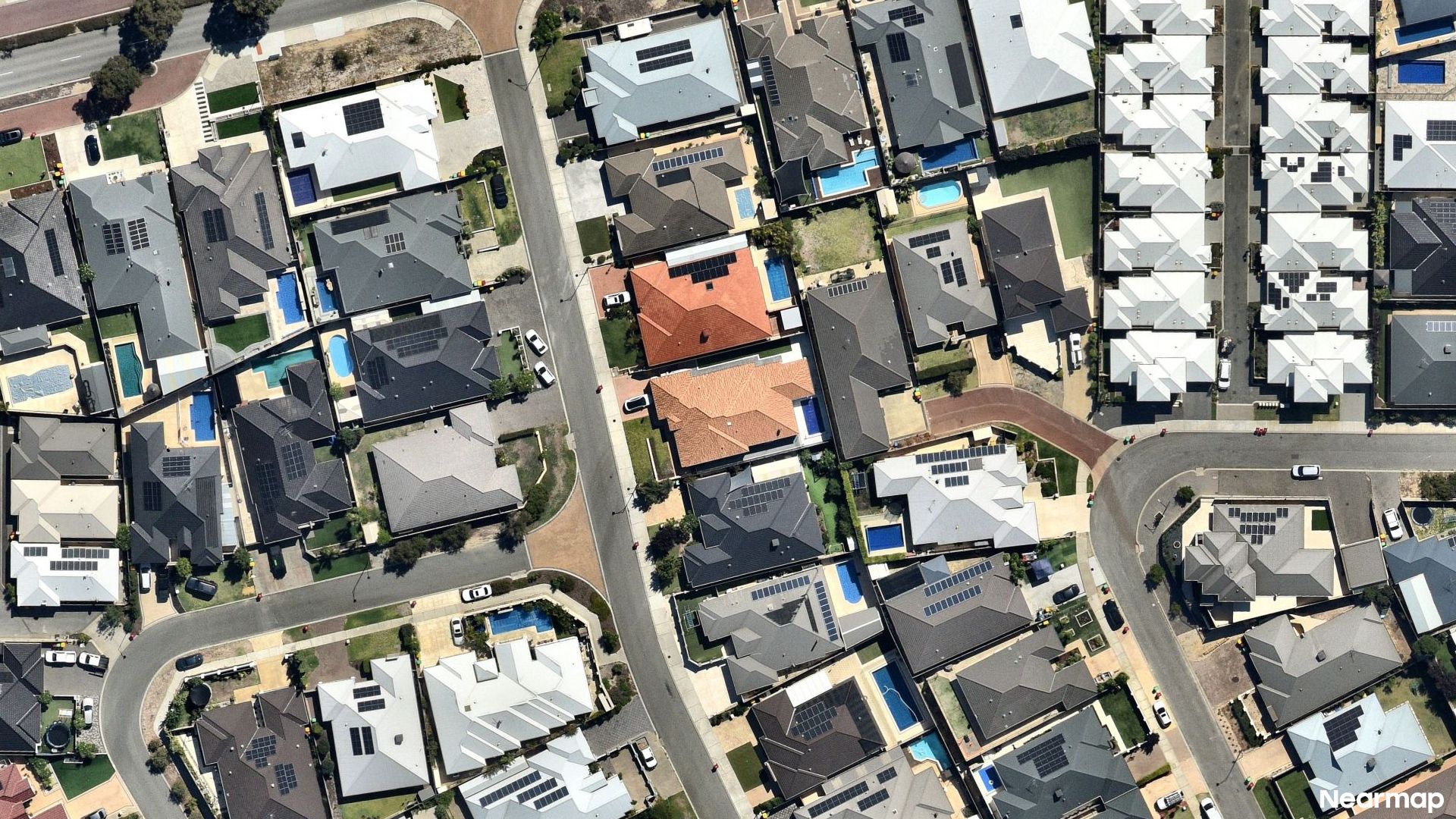 Vertical aerial view