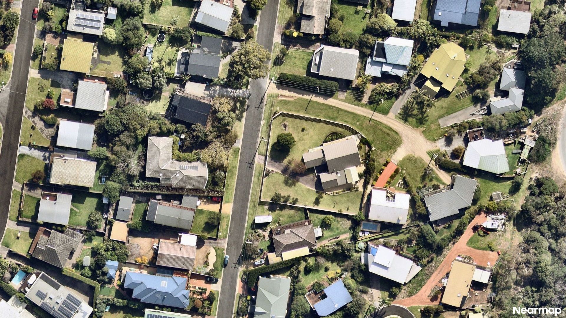 Vertical aerial view