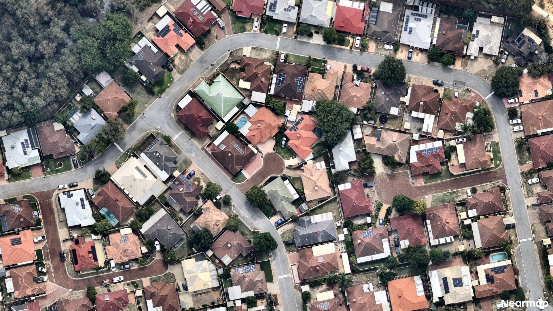 Vertical aerial view