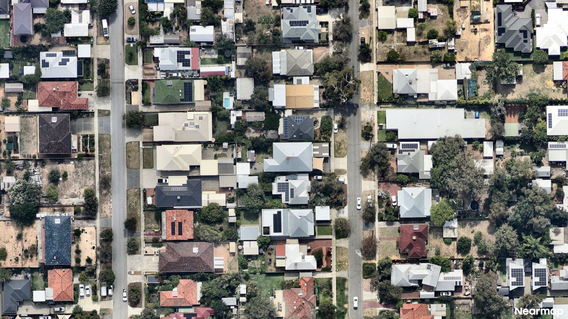 Vertical aerial view