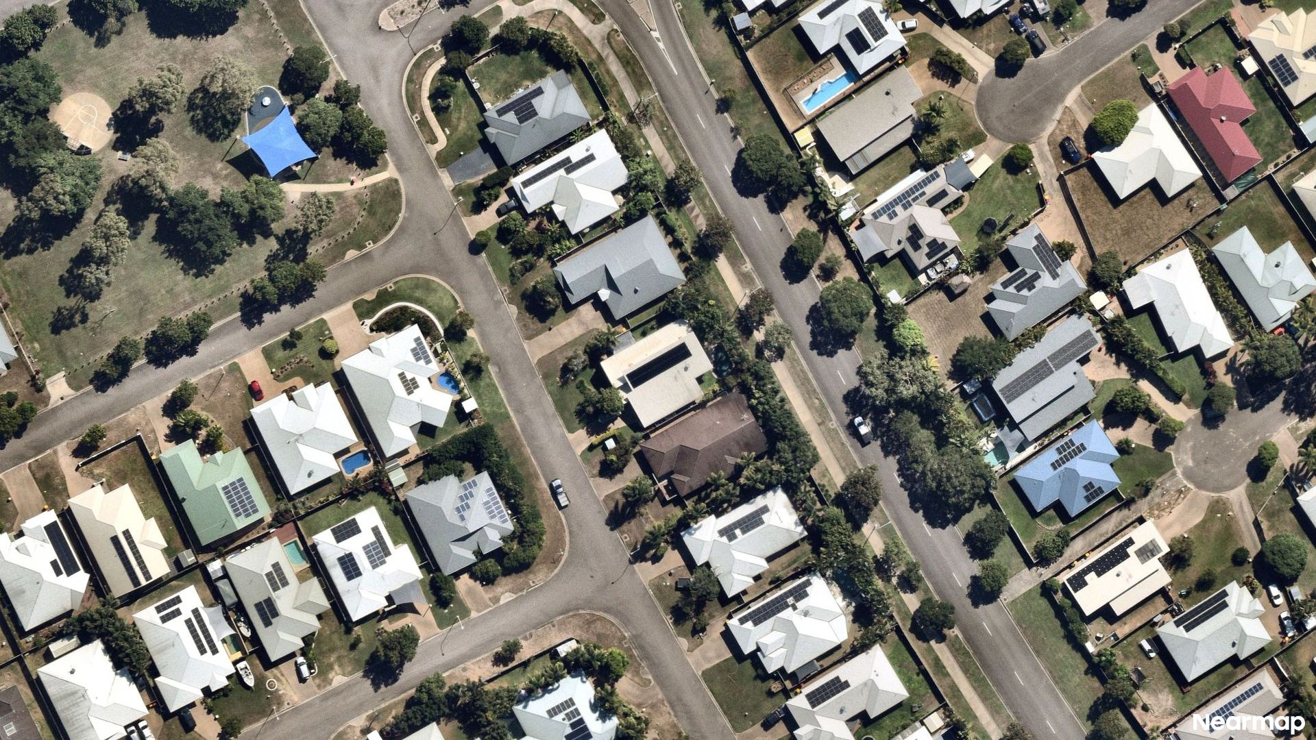 Vertical aerial view