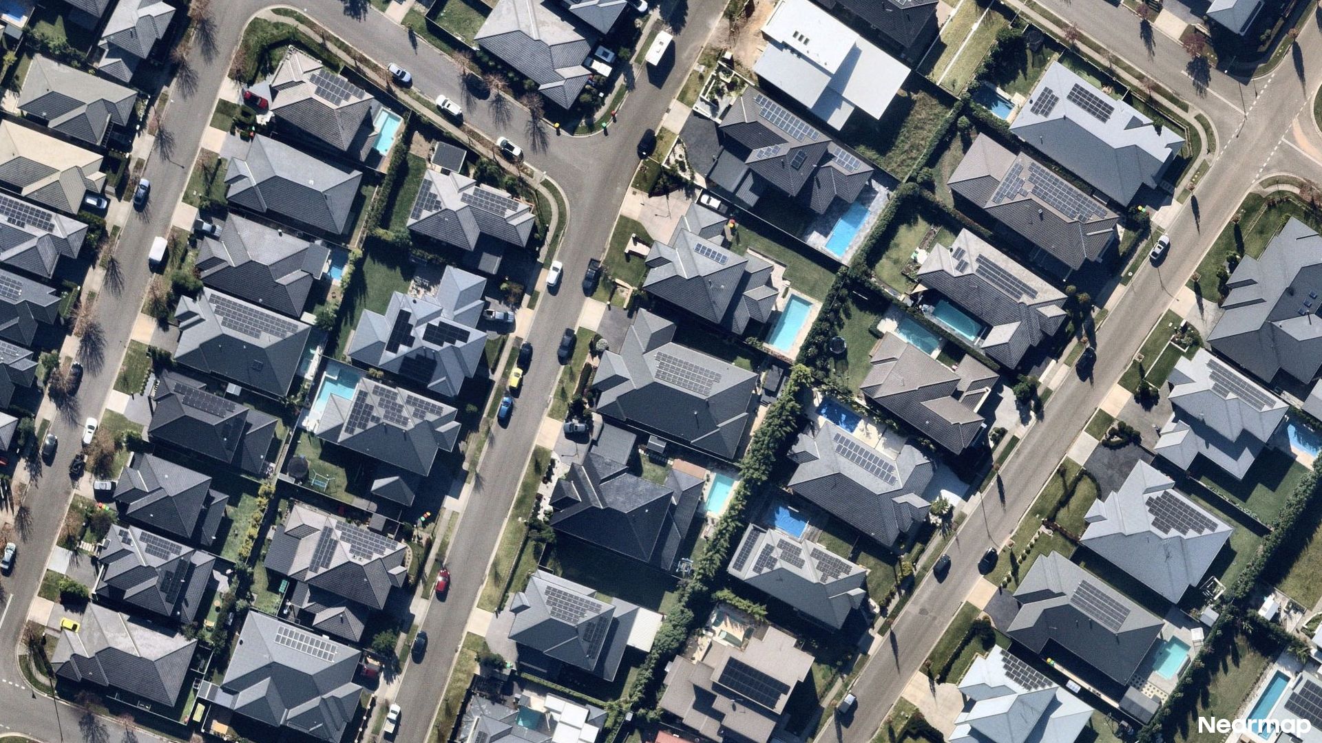 Vertical aerial view