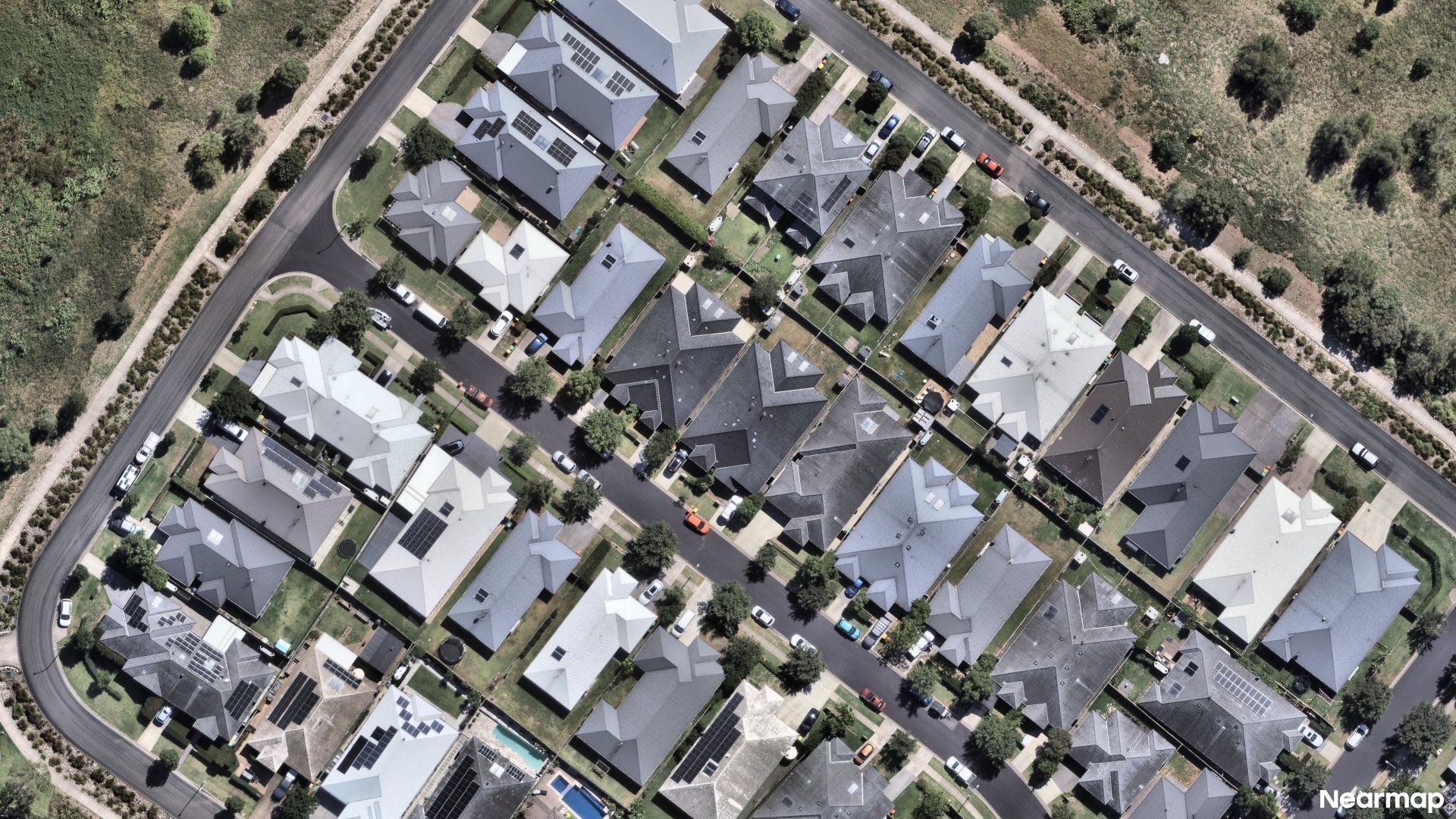 Vertical aerial view